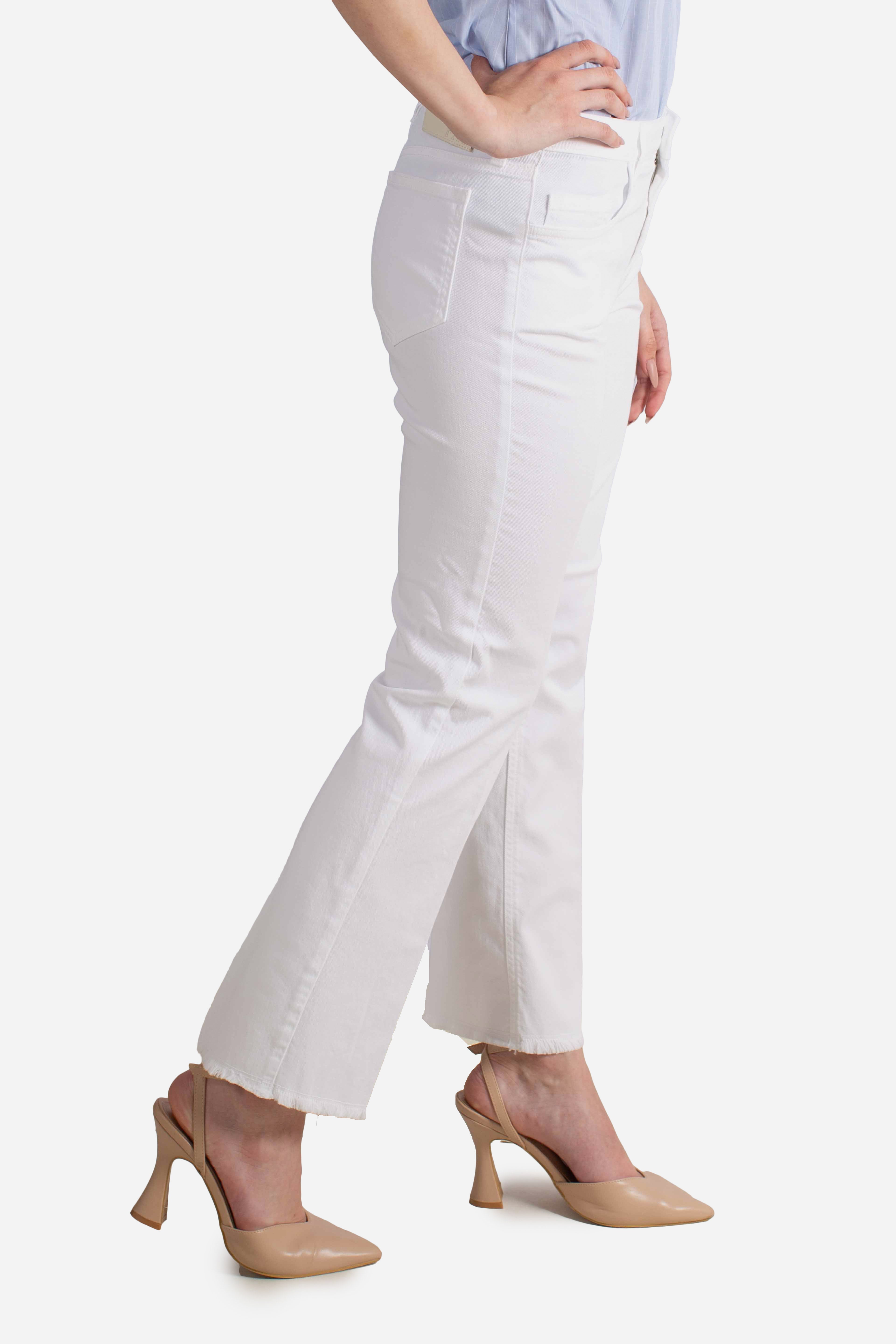 Pantaloni 5 Tasche Skinny white