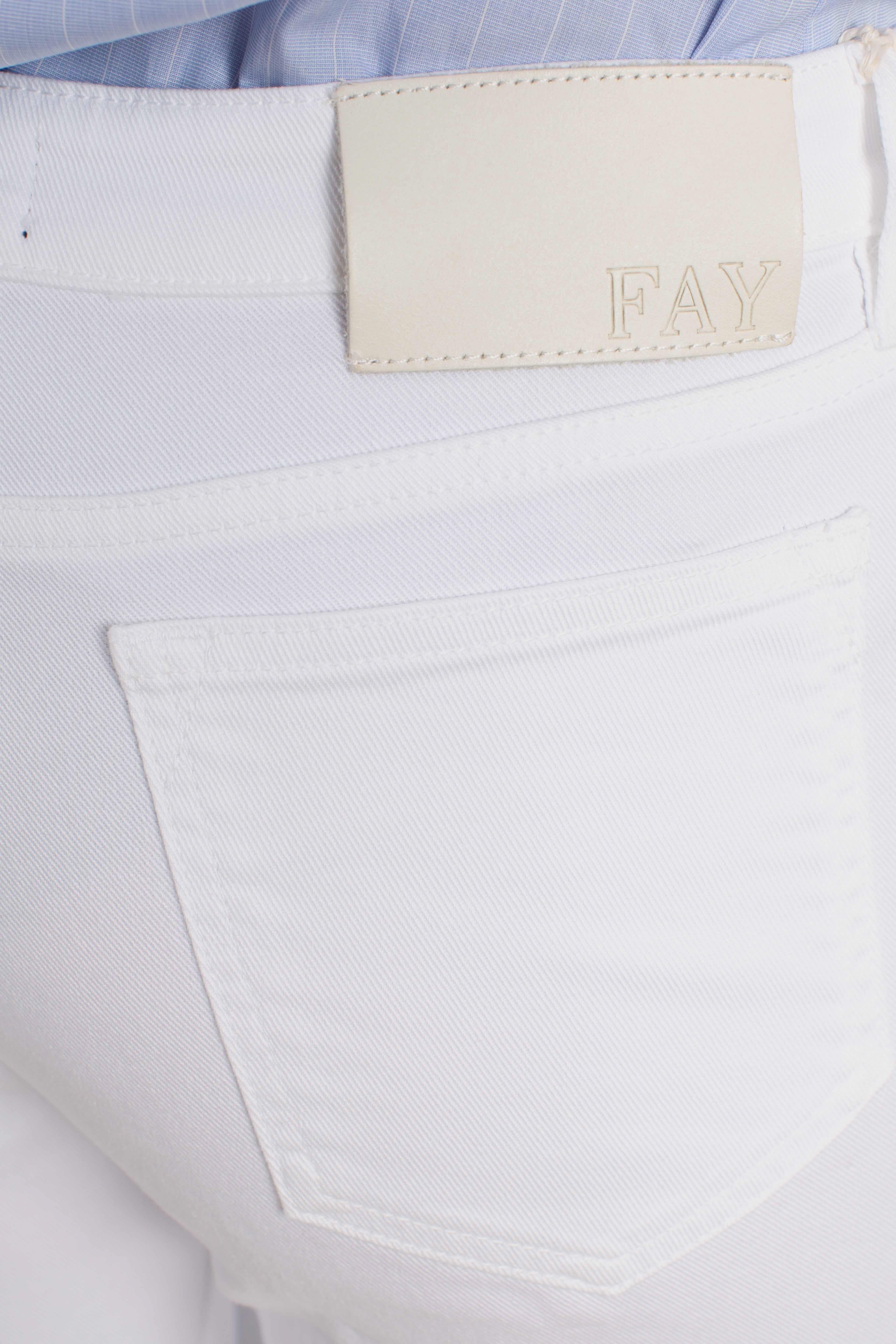 Pantaloni 5 Tasche Skinny white