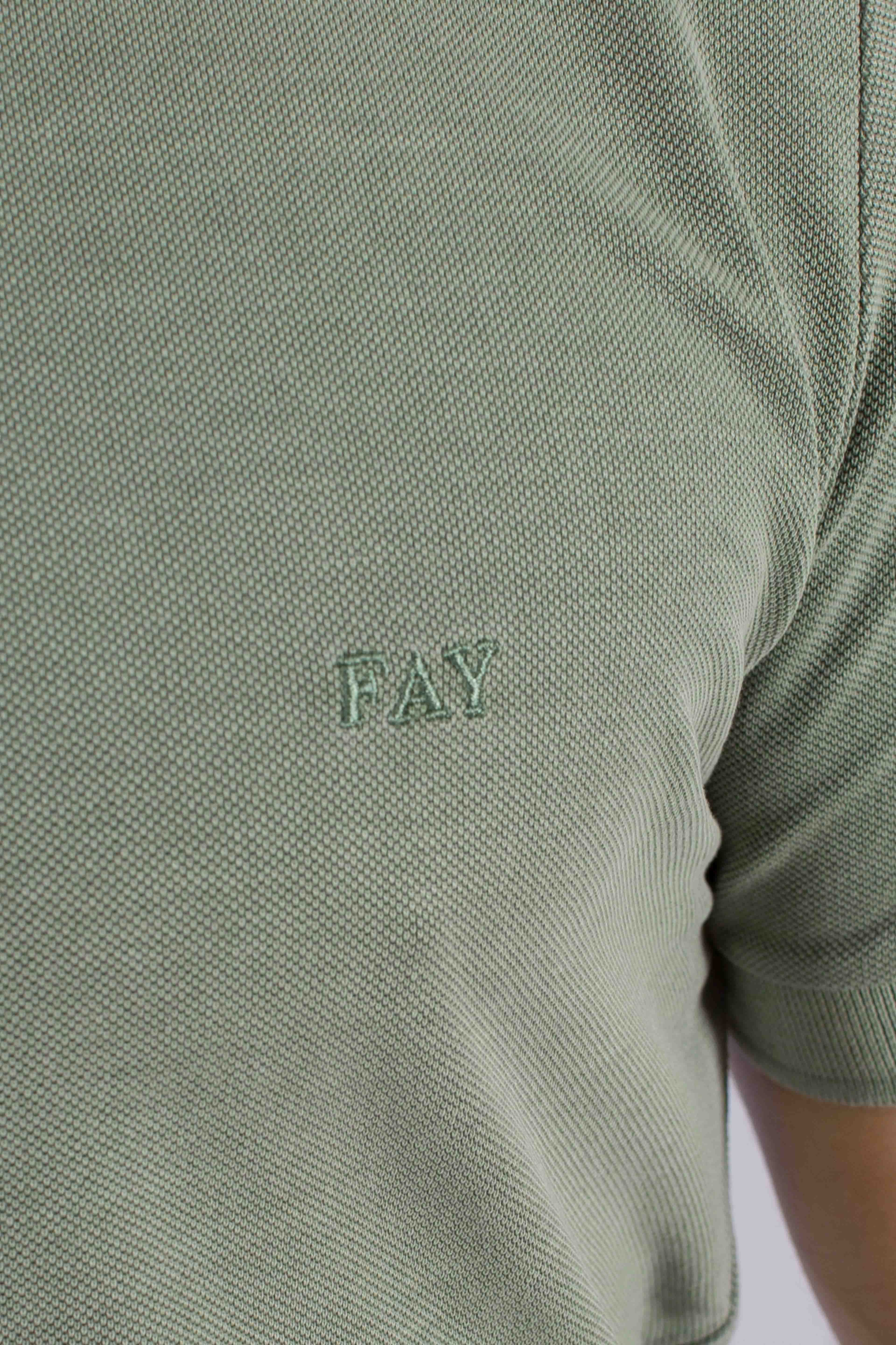 T-shirt Comfort Fit in Piquet di Cotone verde