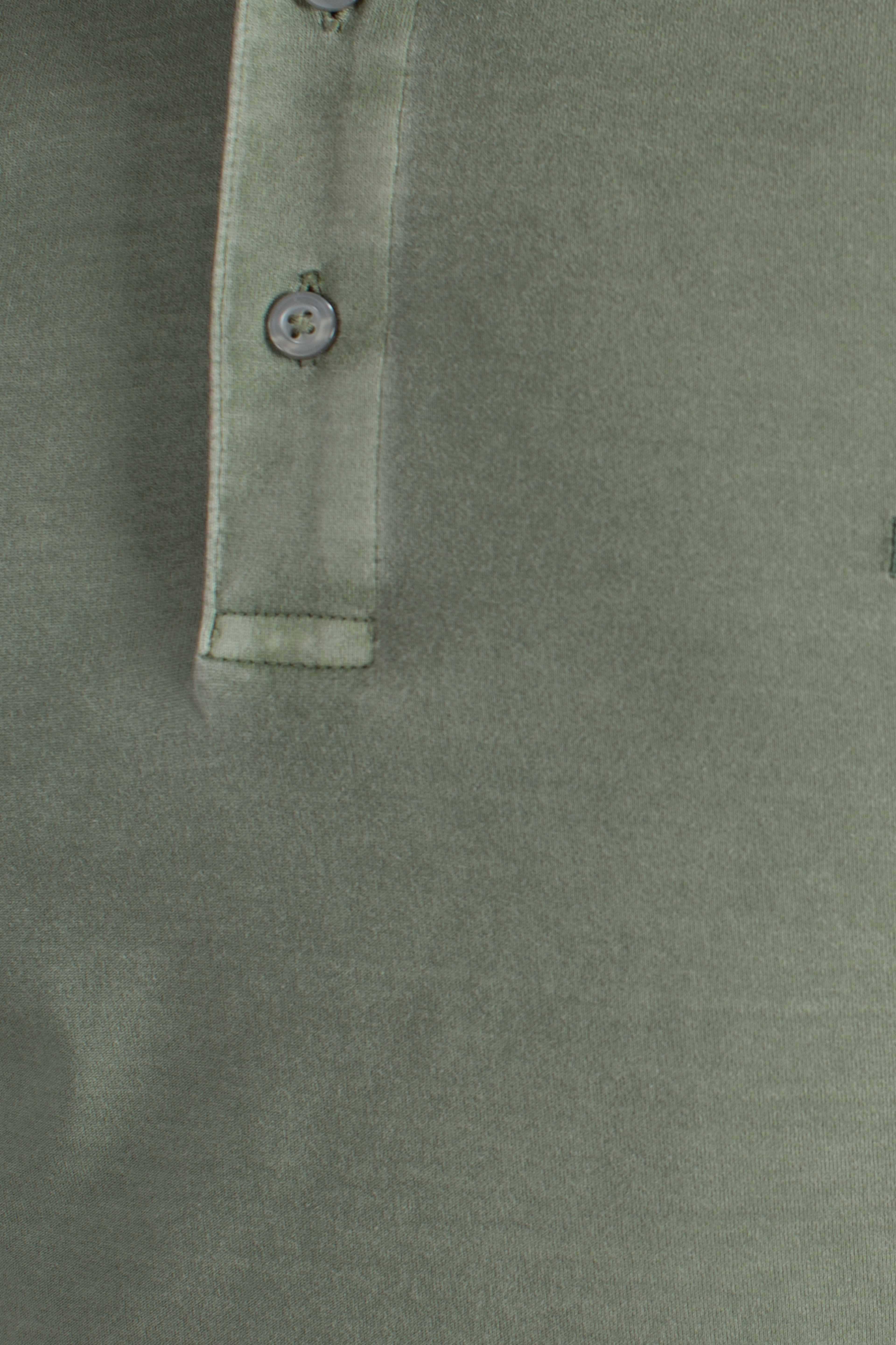 Polo Comfort Fit in Jersey verde