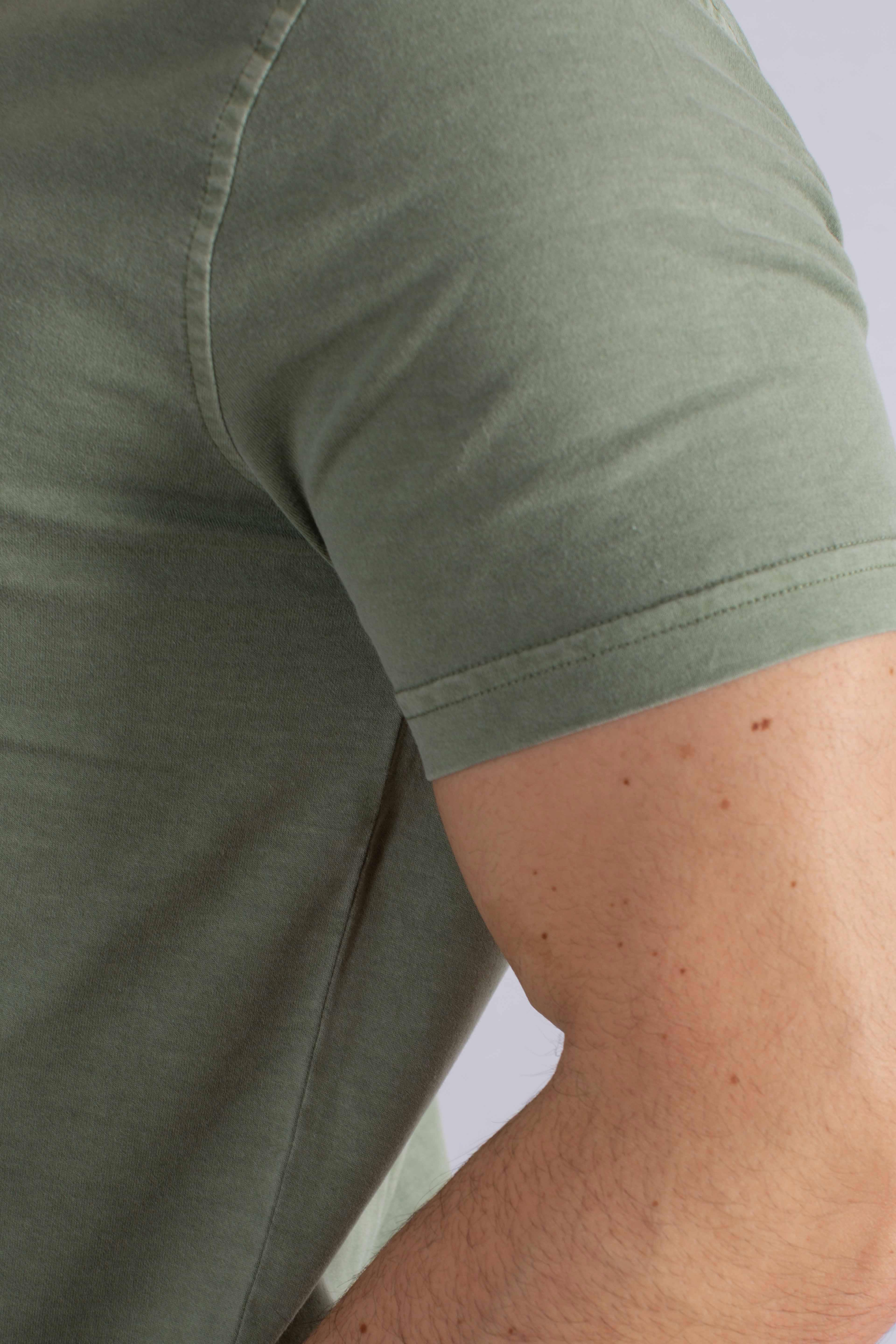 Polo Comfort Fit in Jersey verde