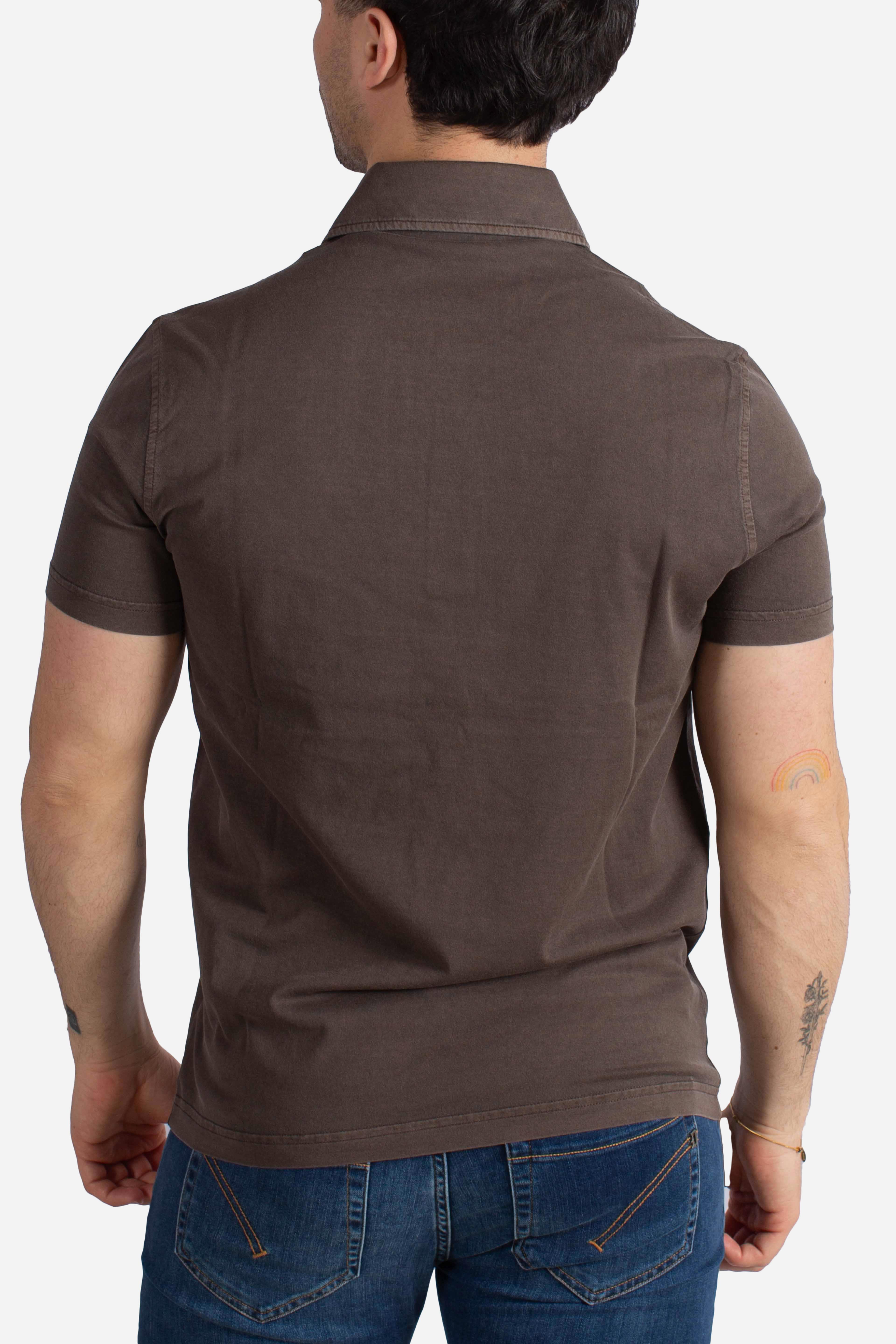 Polo Comfort Fit in Jersey moro