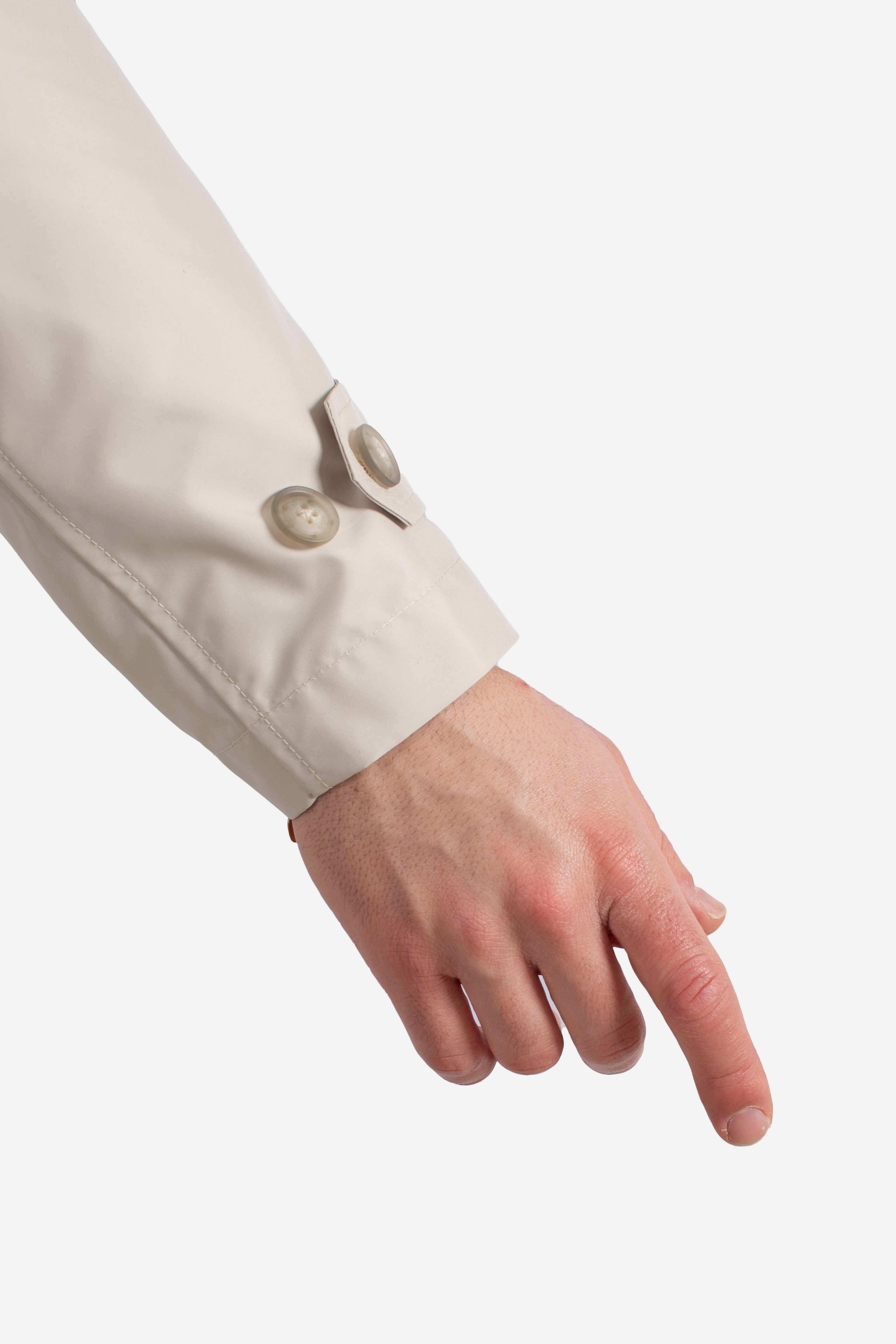 Impermeabile Morning Coat in Popeline Tecnico ghiaccio