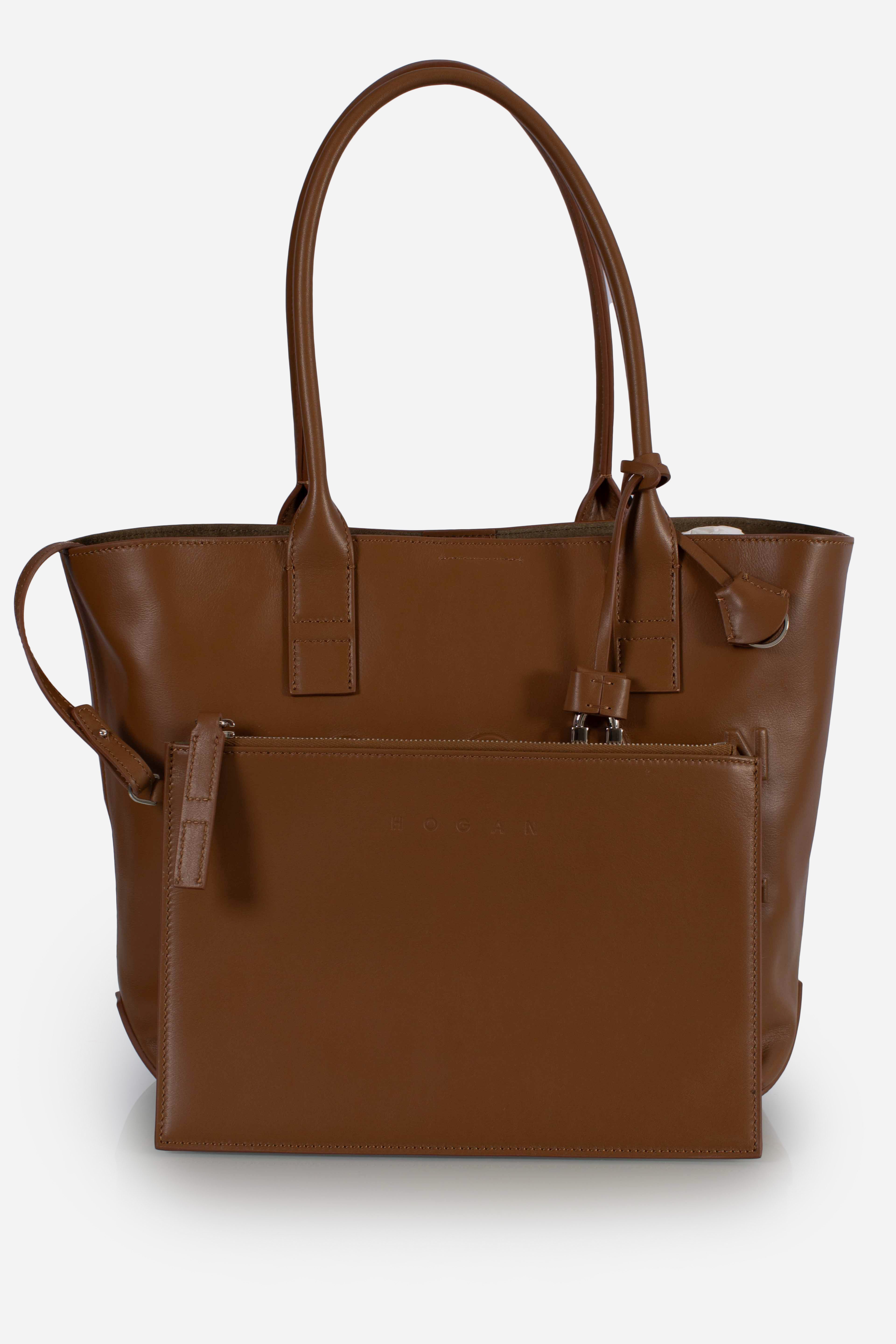 Borsa Shopping Hogan Address Piccola Marrone