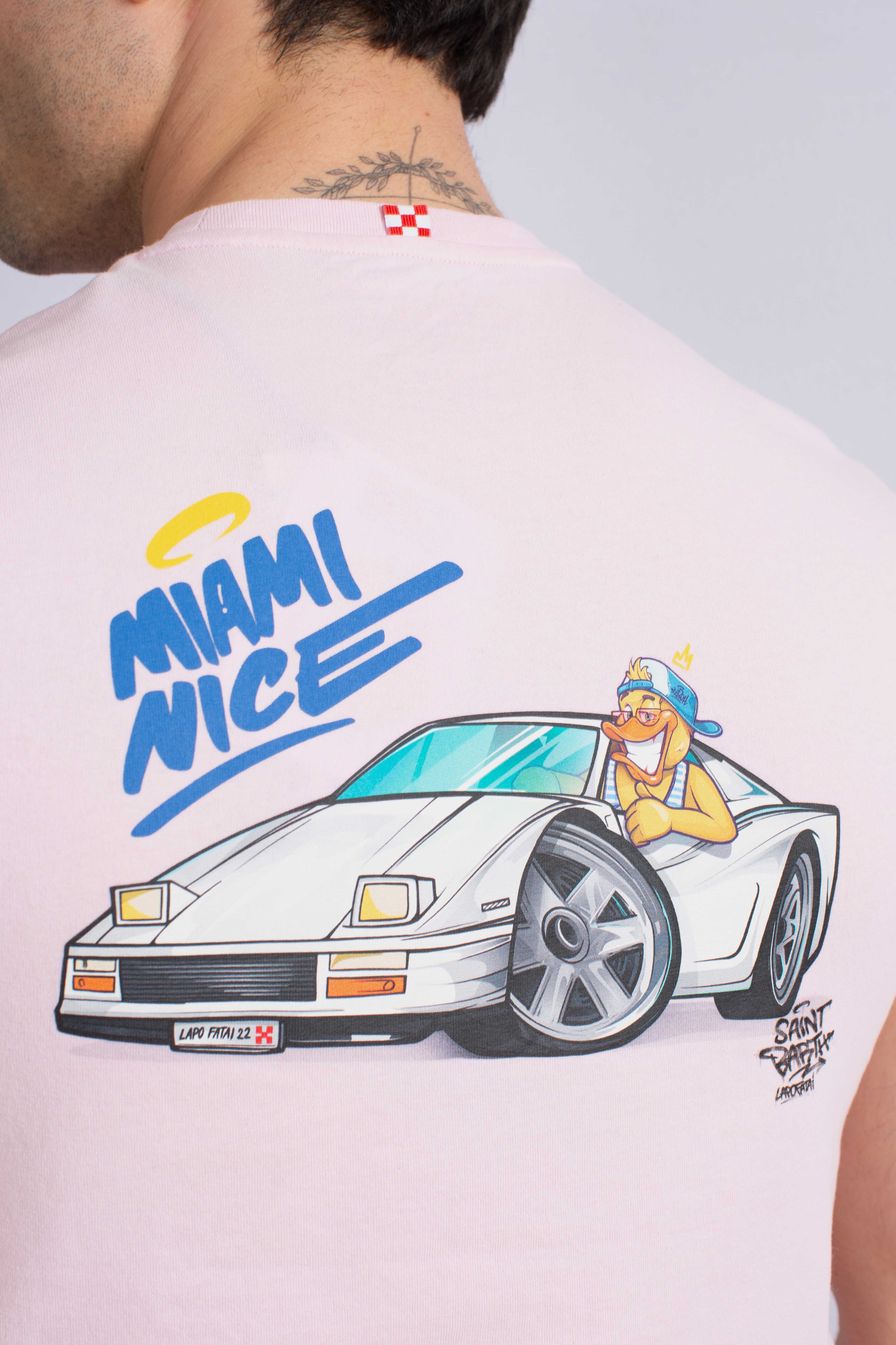 T-shirt Portland pink ducky Miami nice