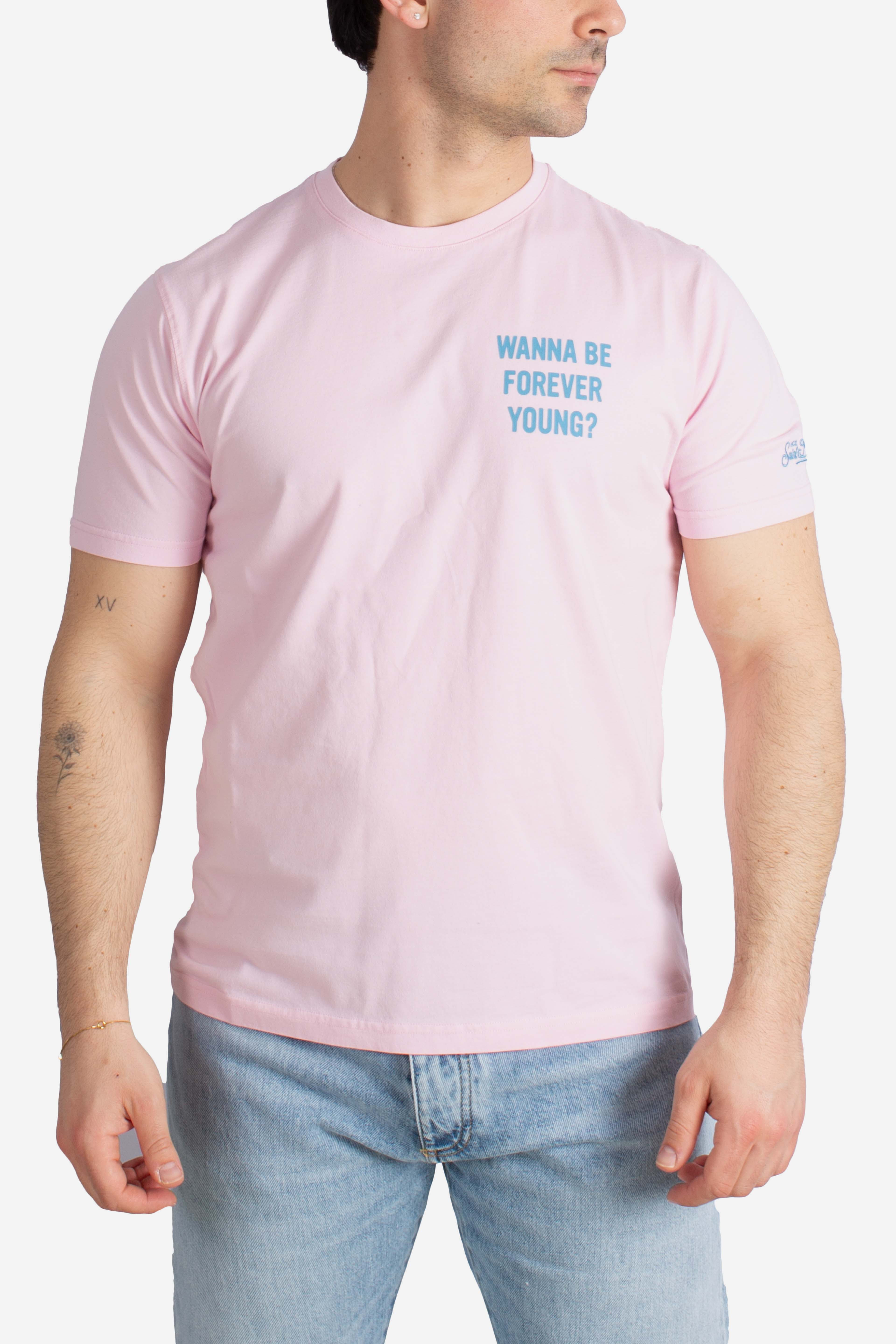 T-shirt Portland pink wanna be forever young