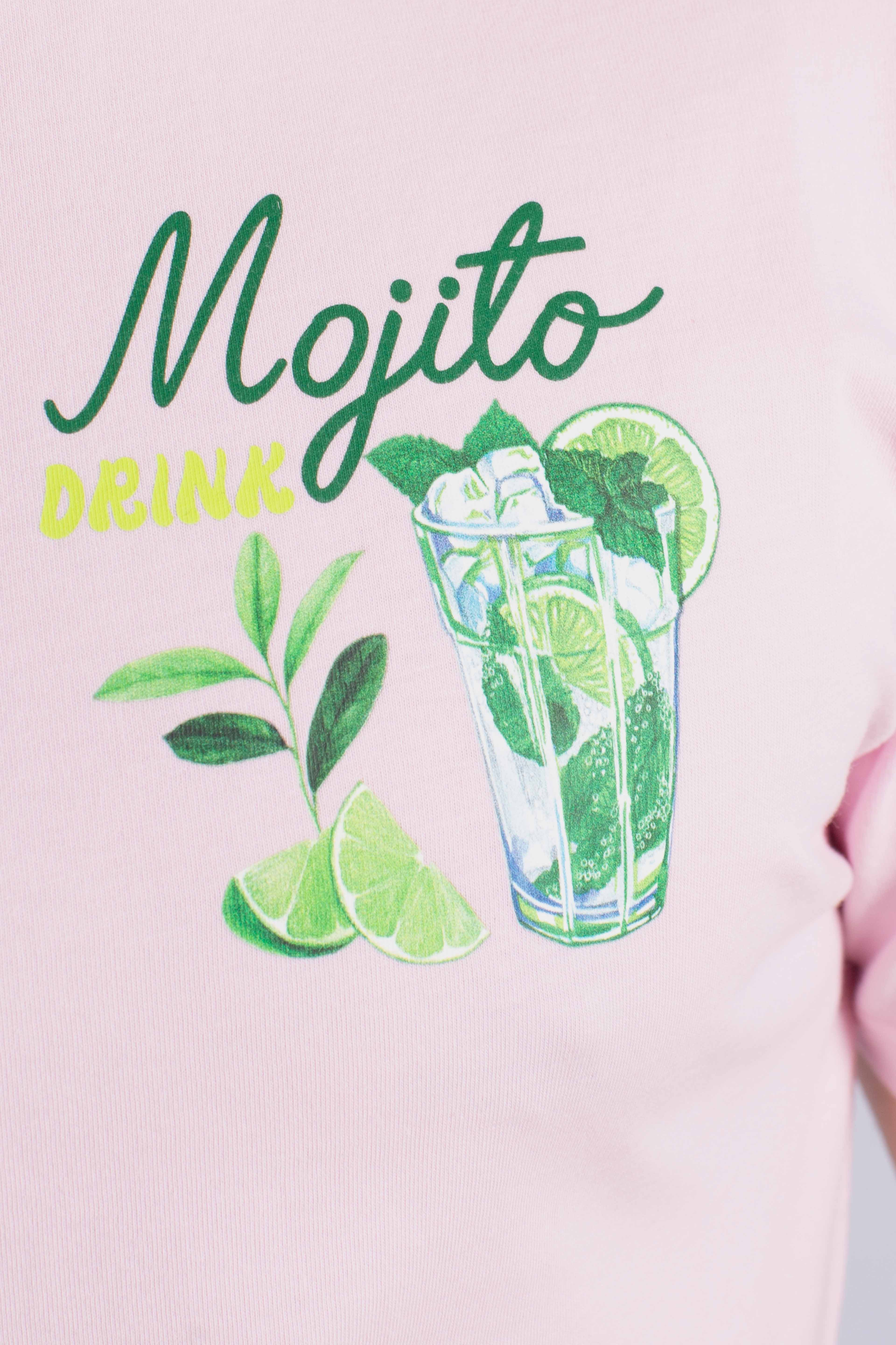 T-shirt Portland drink mojito pink