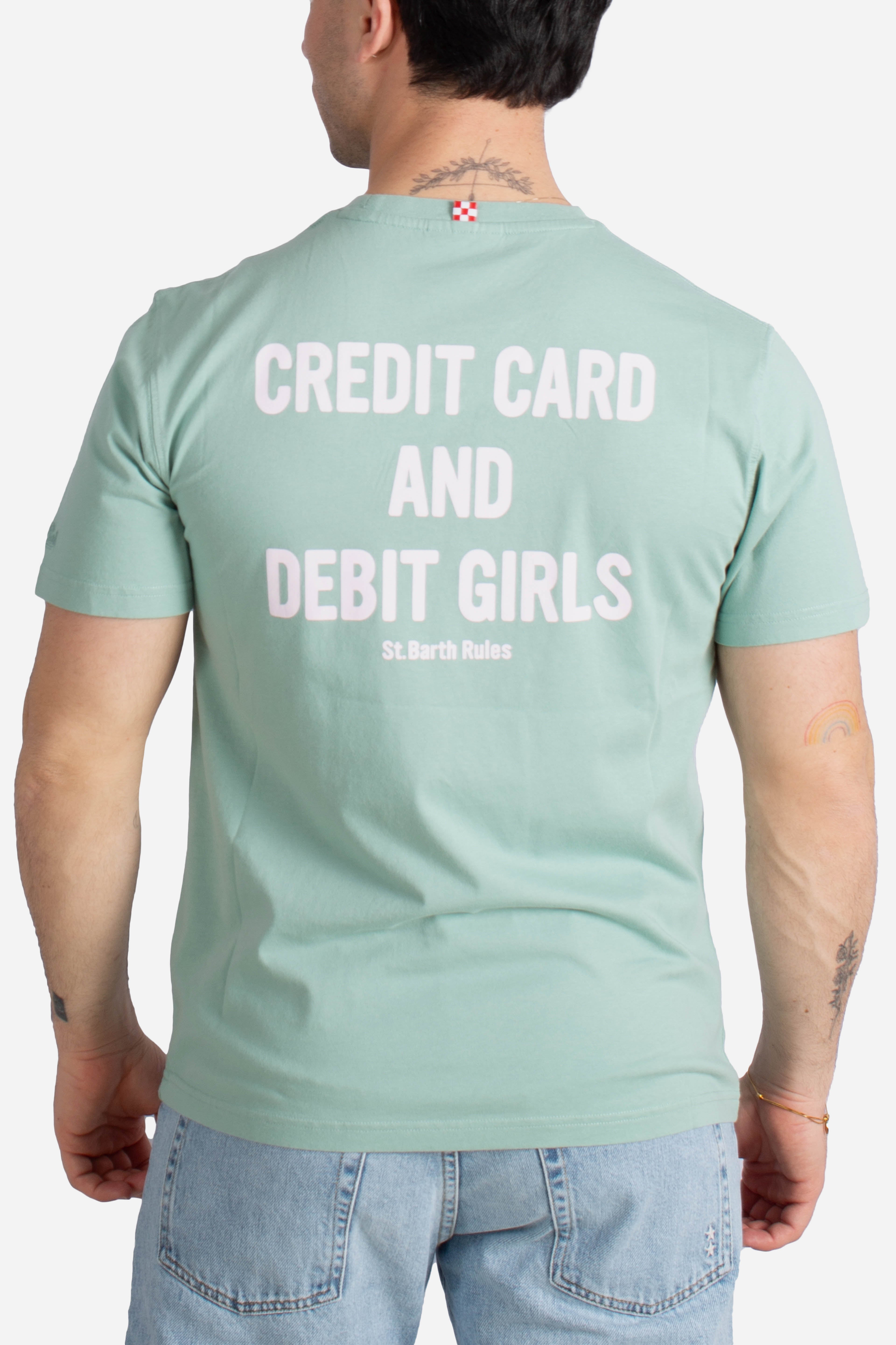 T-shirt Portland green credit card and debit girls