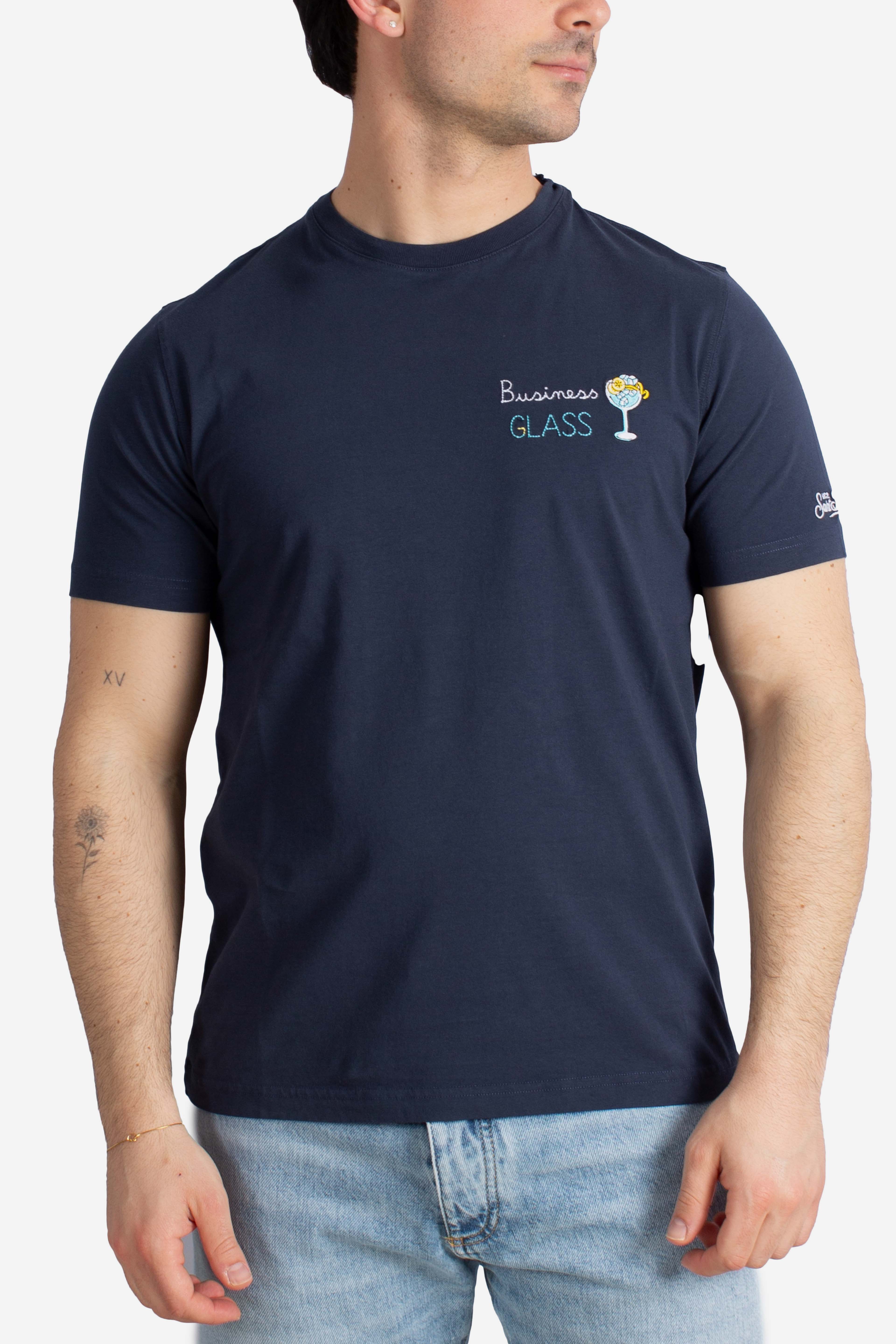 T-shirt Portofino blu business glass