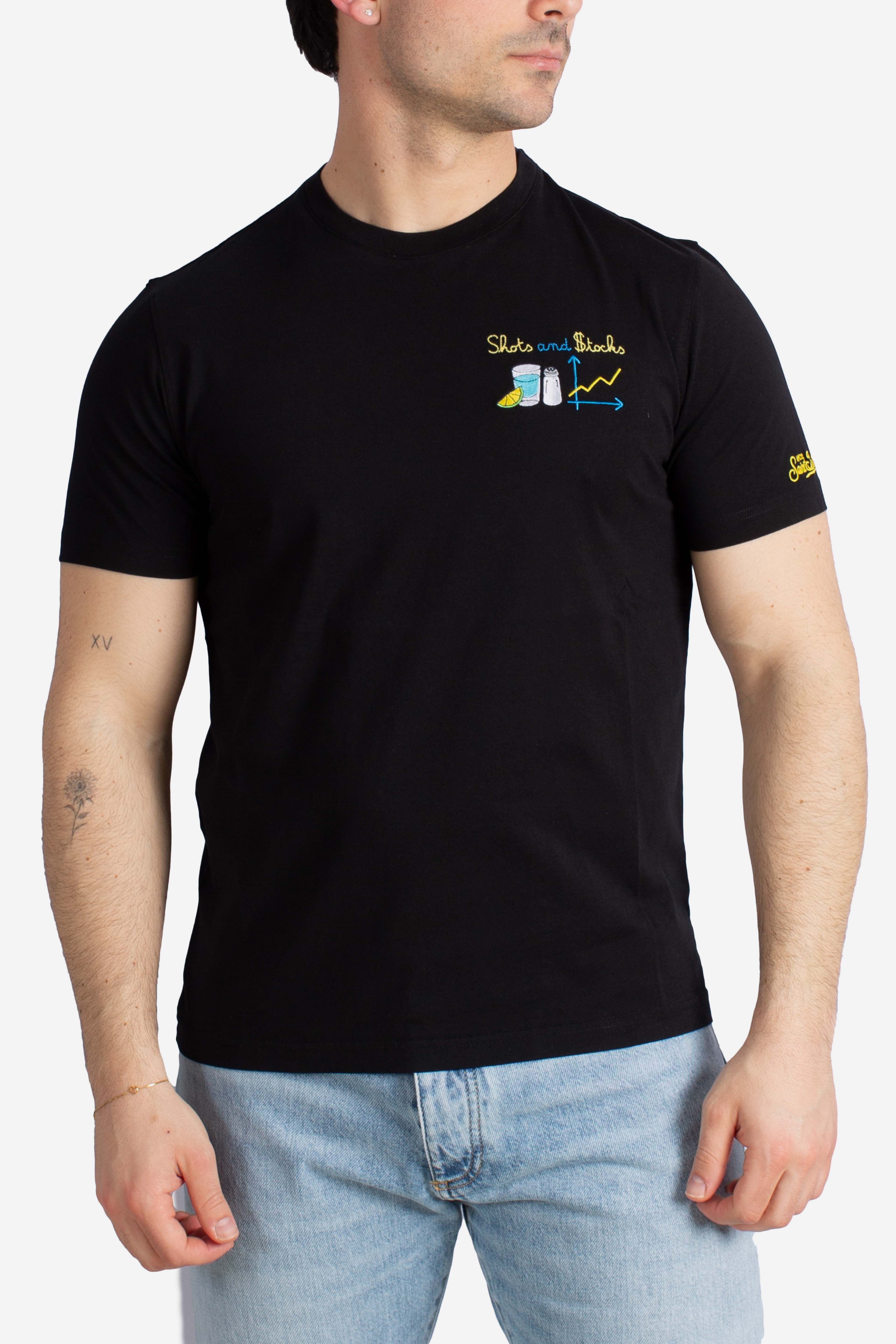 T-shirt Portofino Shots and stocks black