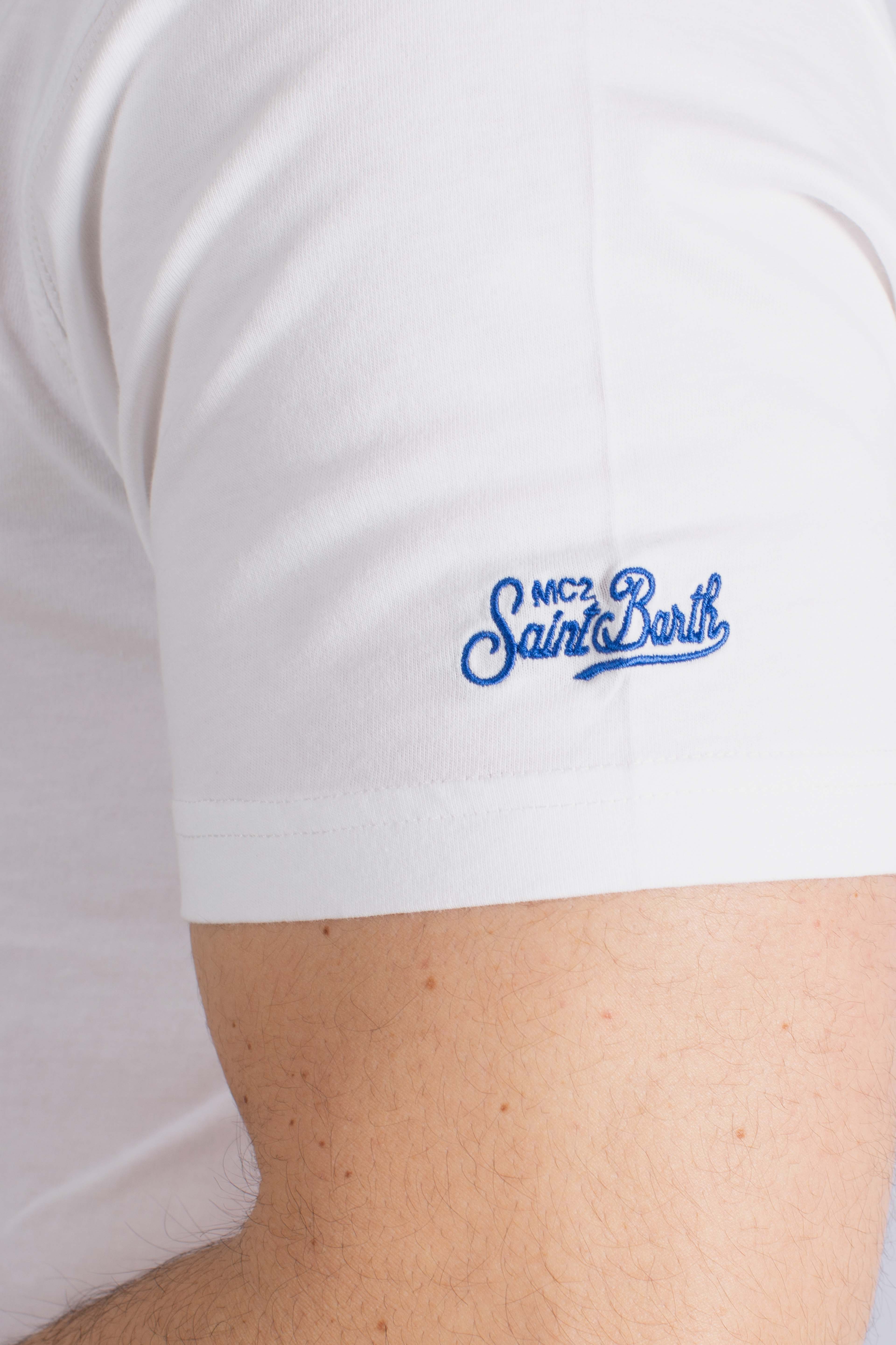 T-shirt Portofino I need money for TEQUILA white