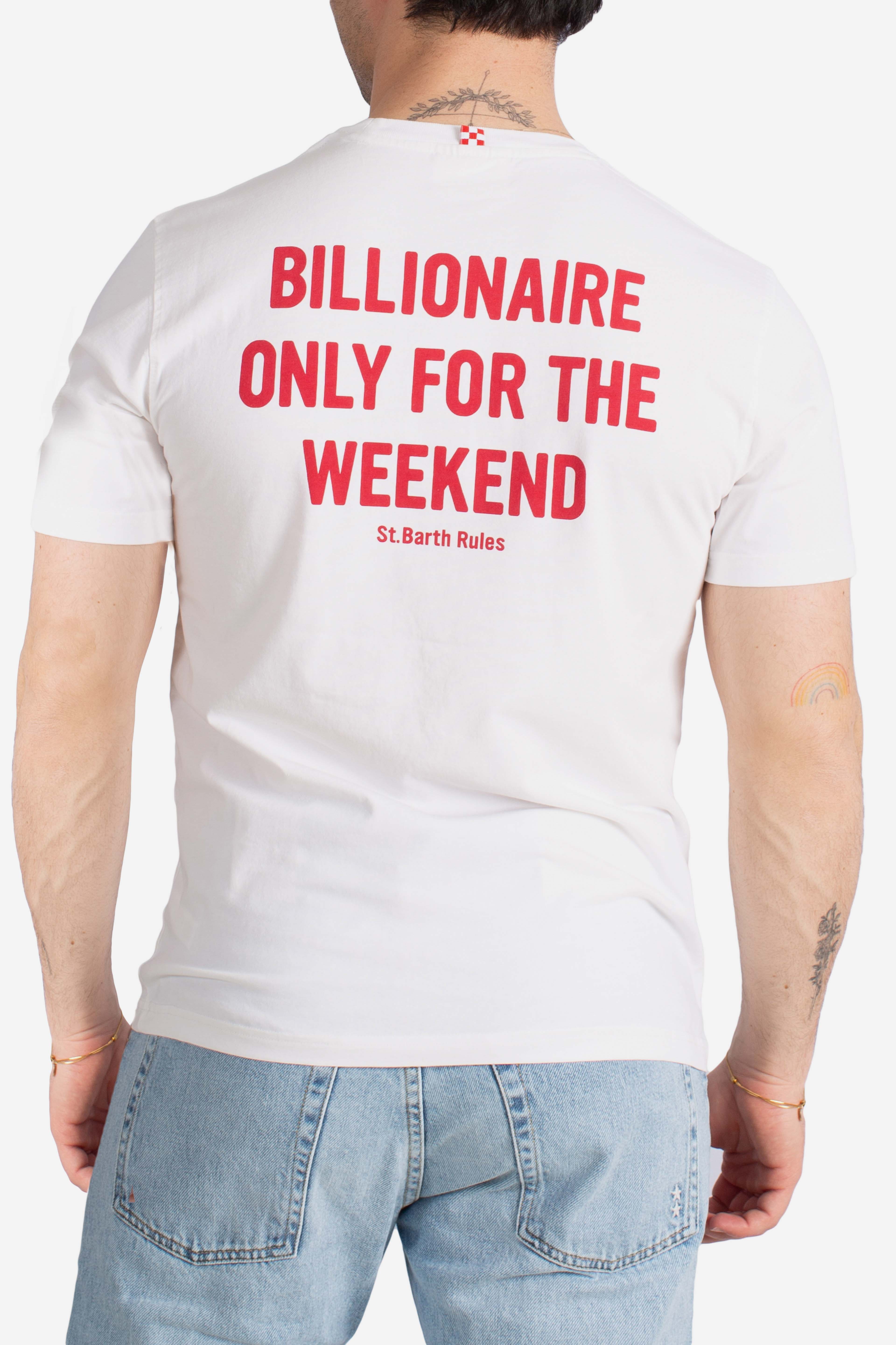 T-shirt Portland Billionaire only for the weekend white
