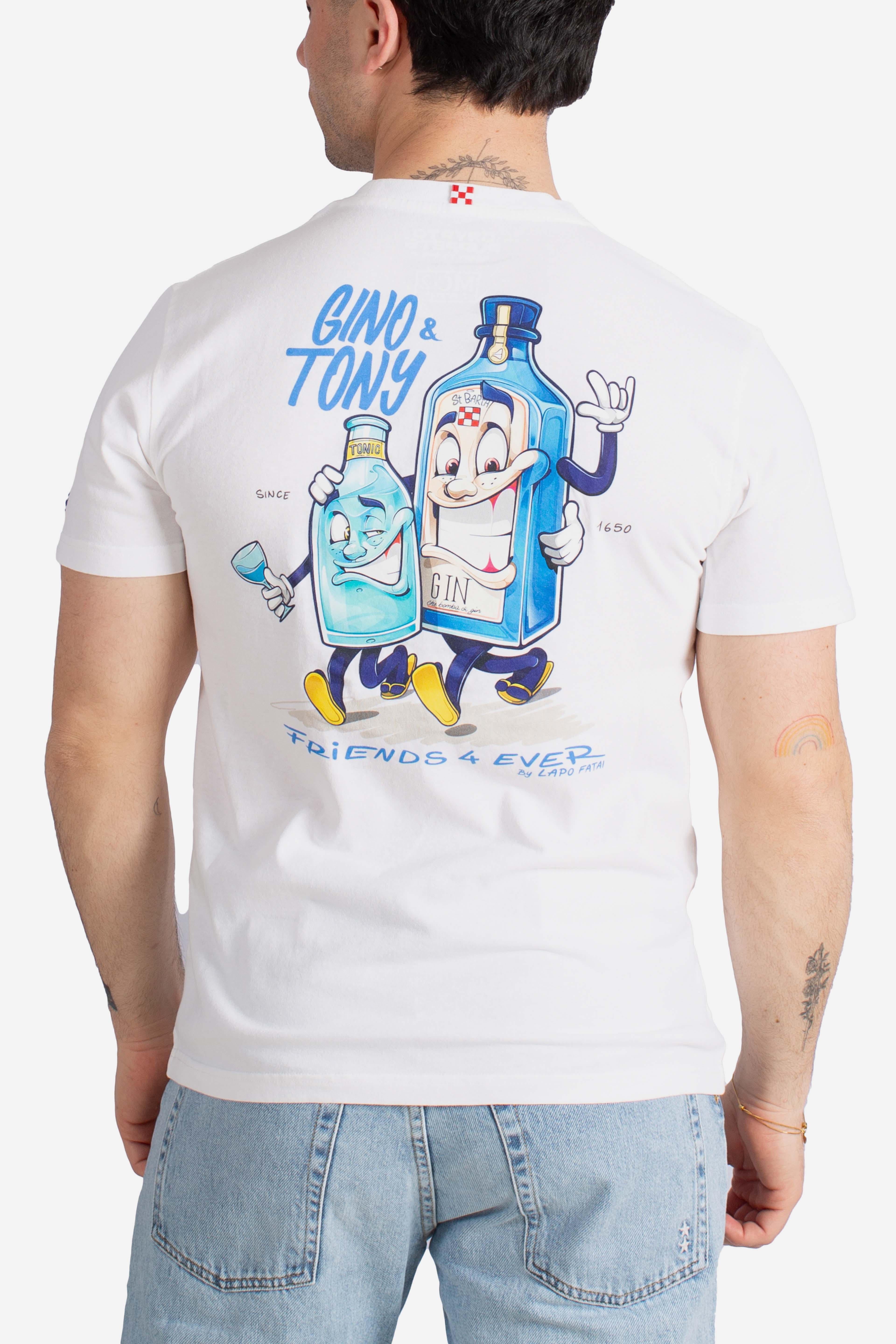 T-shirt Portland Gino & Tony white
