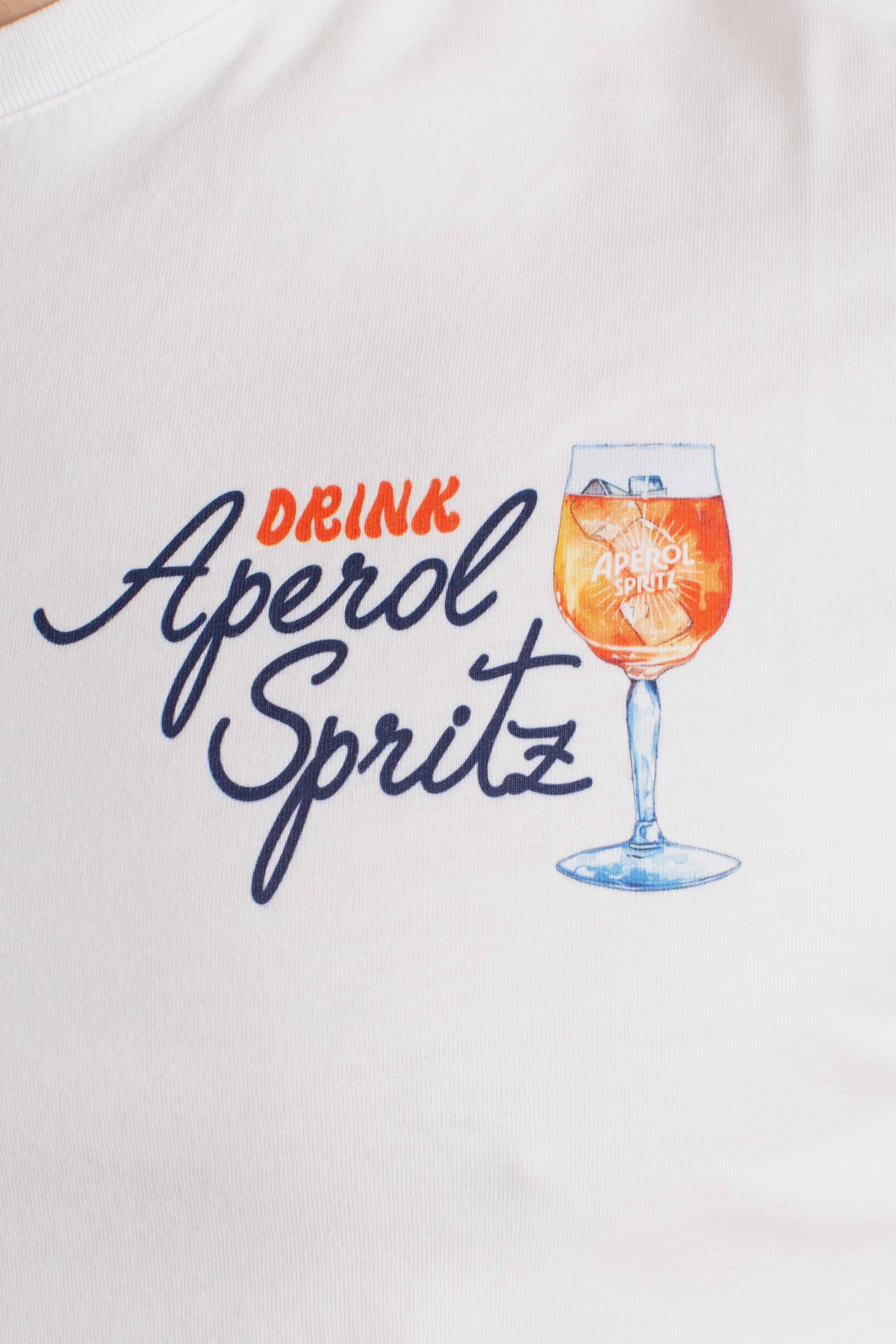 T-shirt Portland drink aperol spritz white