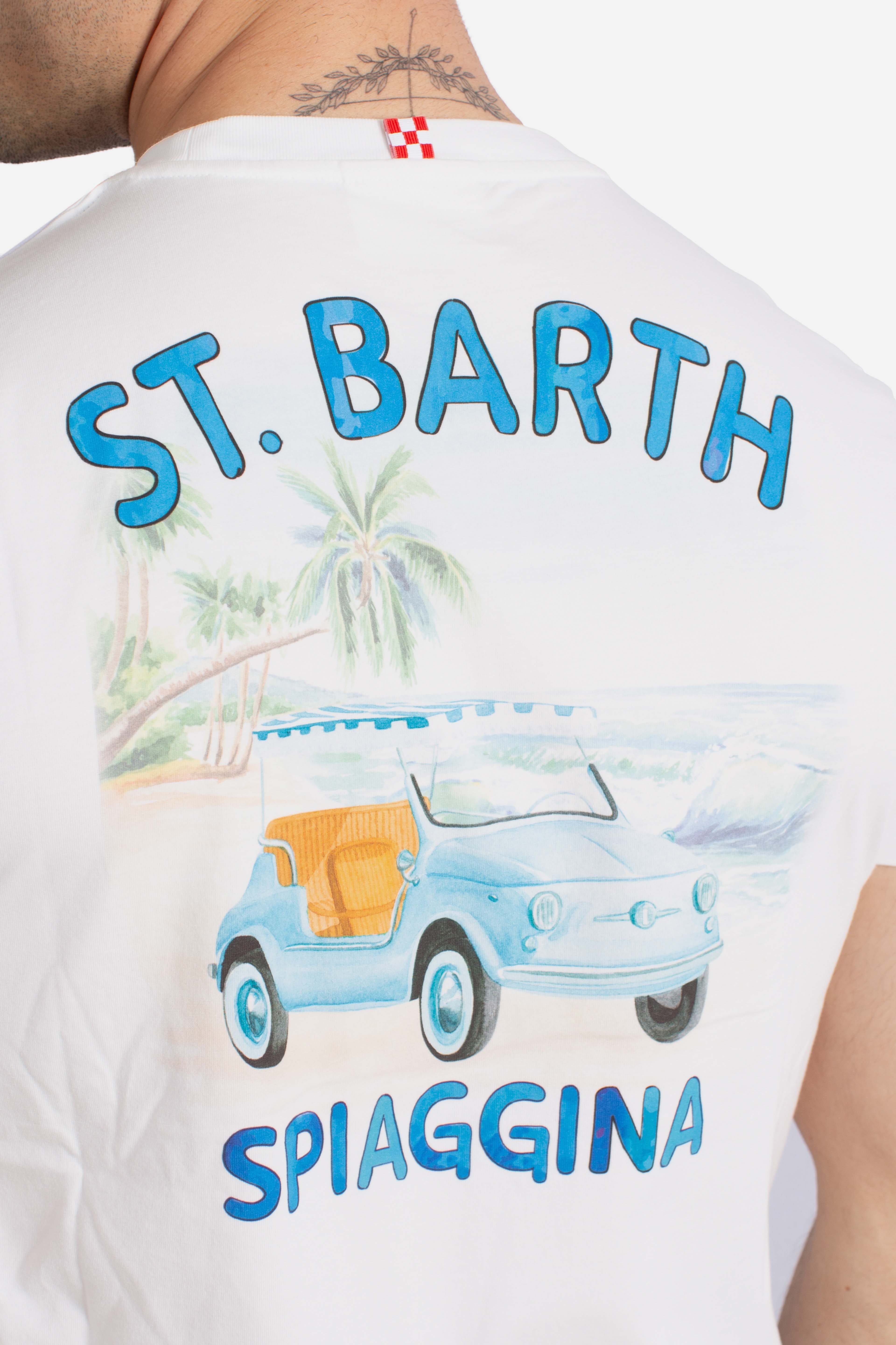 T-shirt Portland white St.Barth spiaggina 500