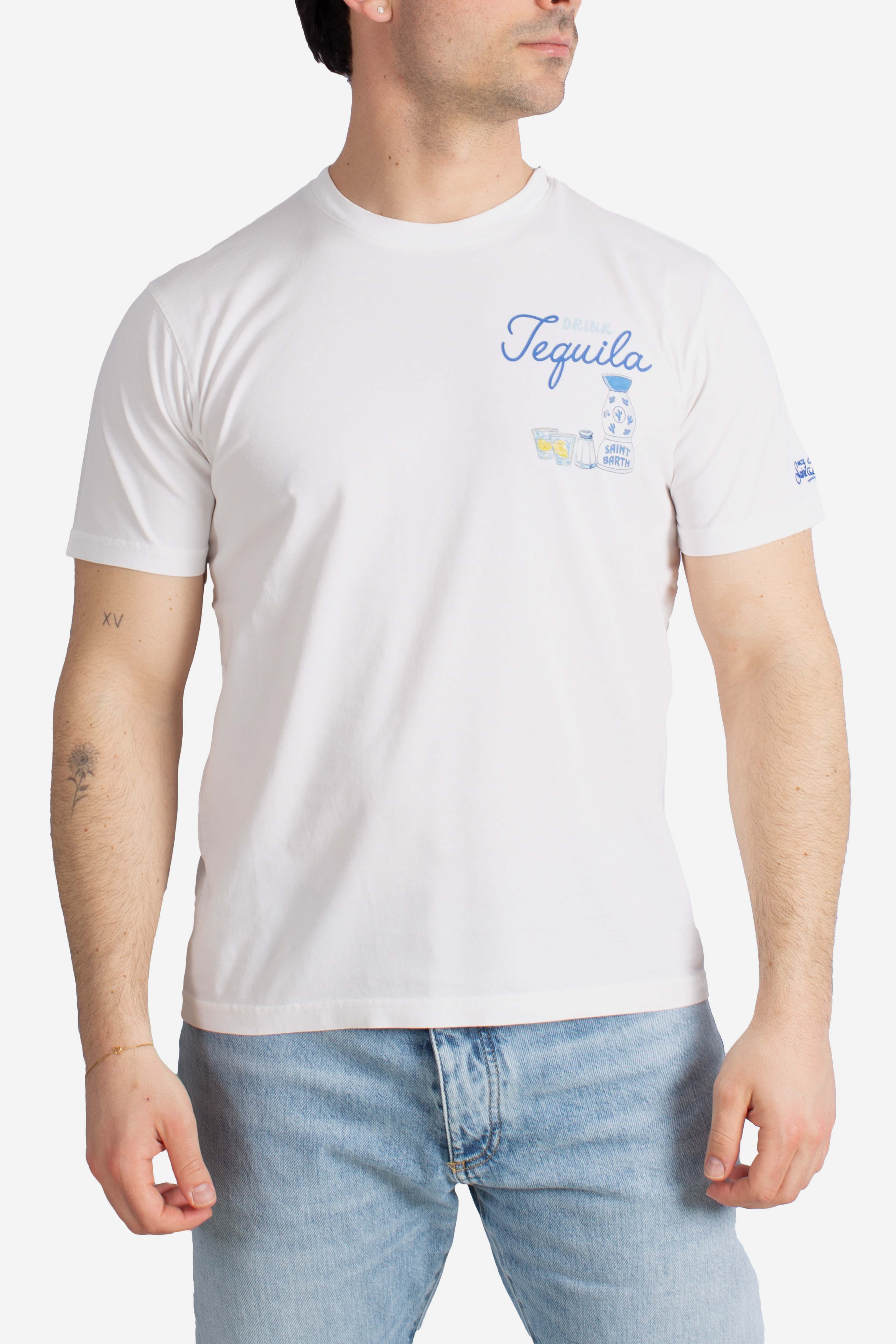 T-shirt Portland drink tequila white