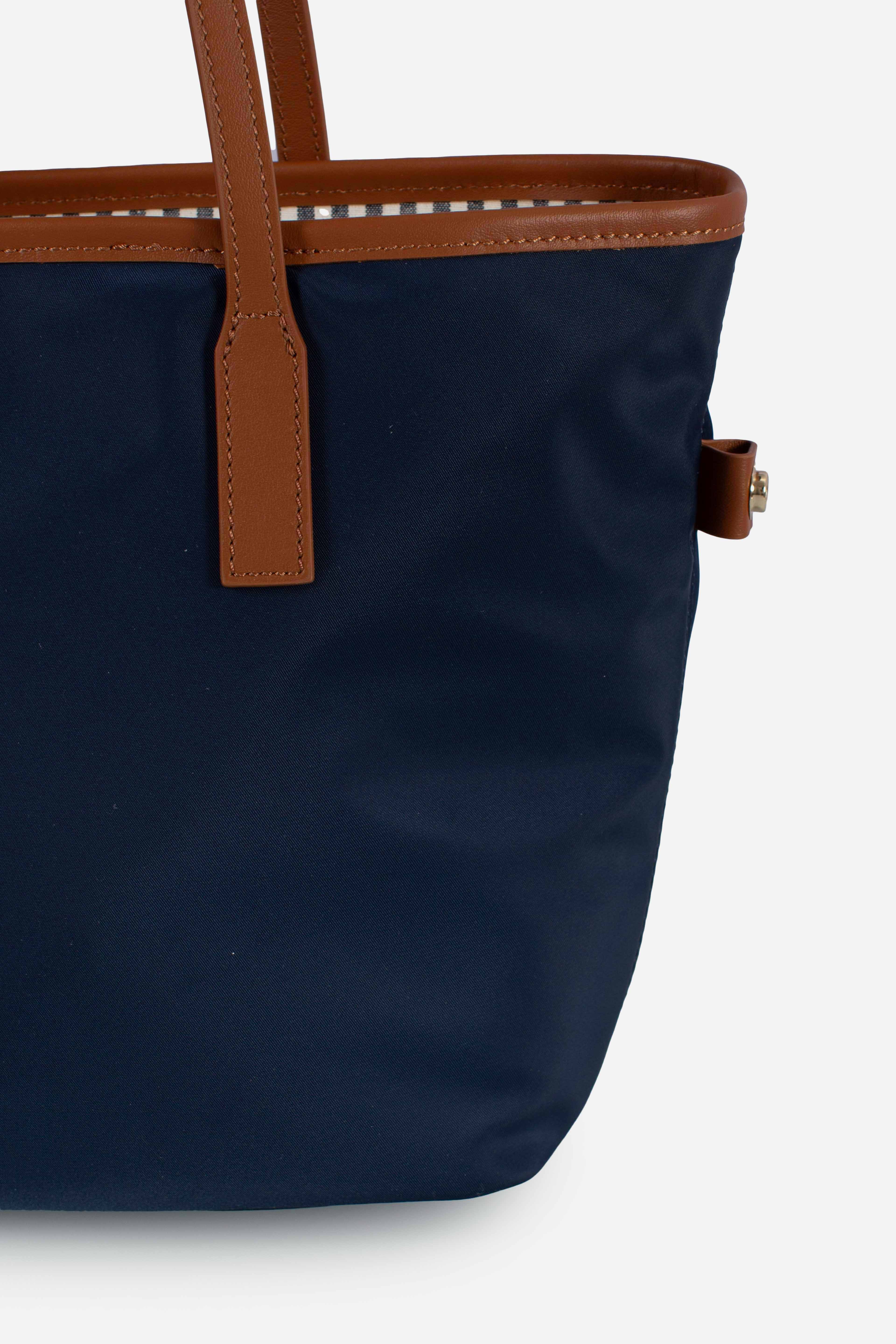 City bag mid nylon blu