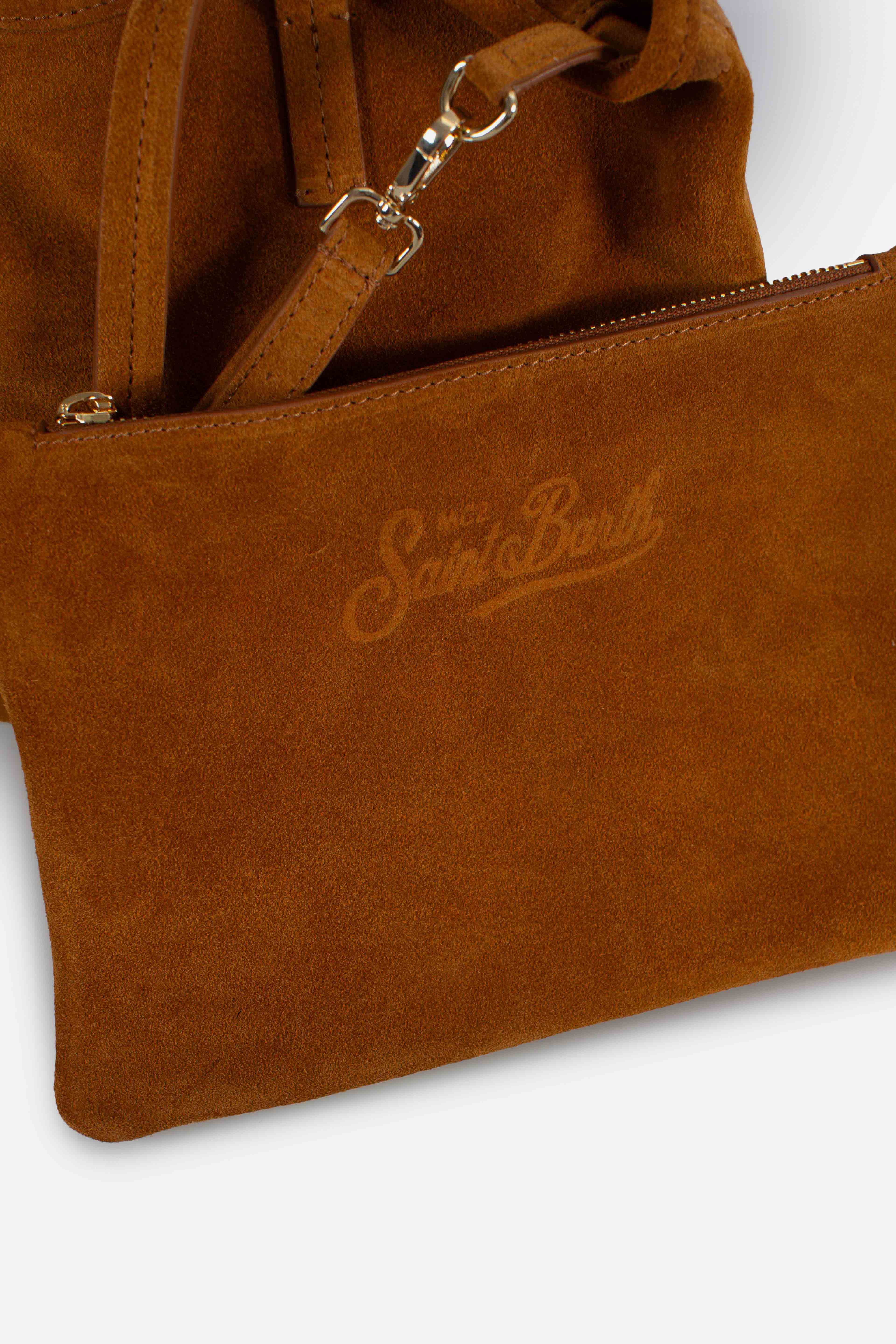 City bag mid suede camel