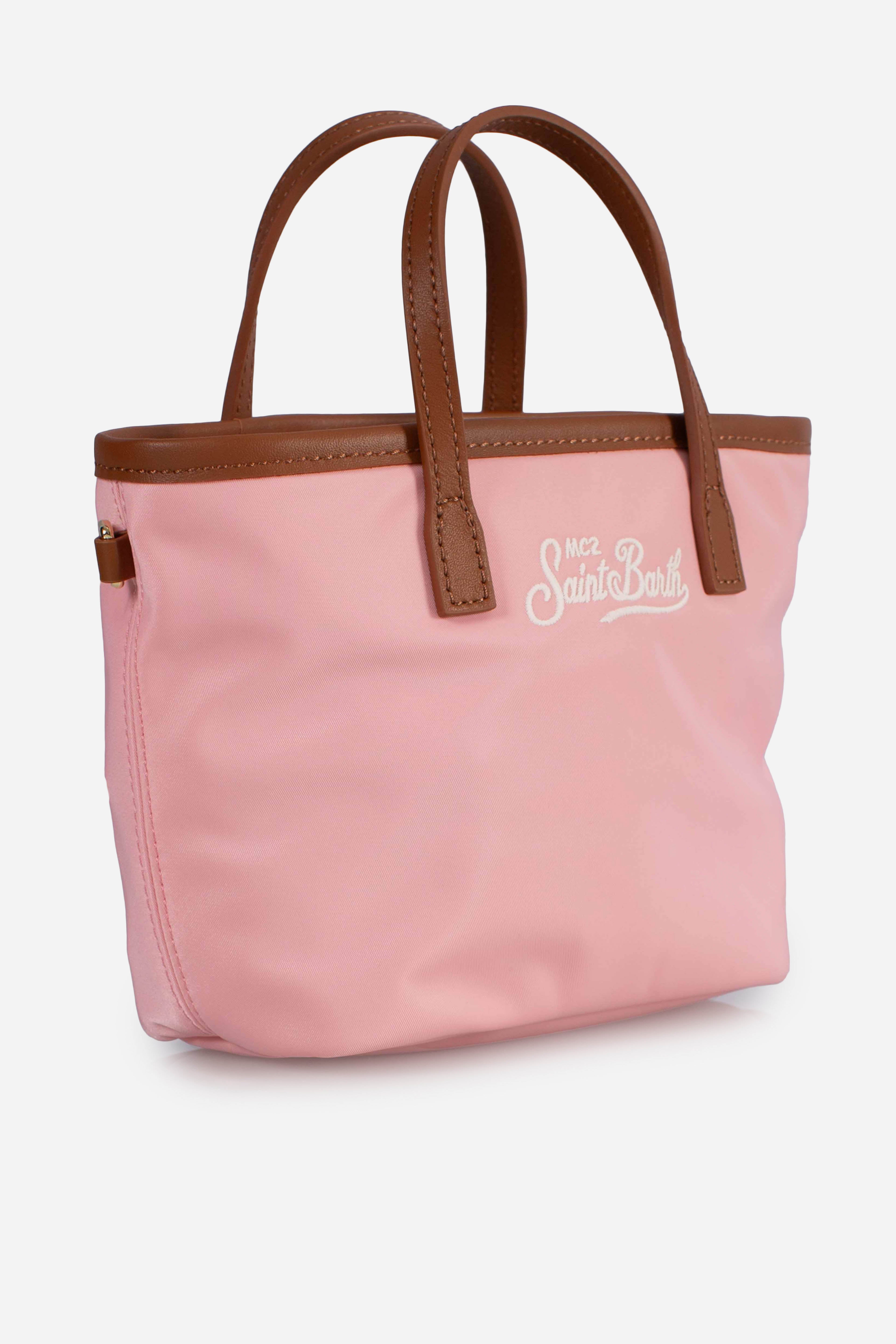 City bag mini nylon pink