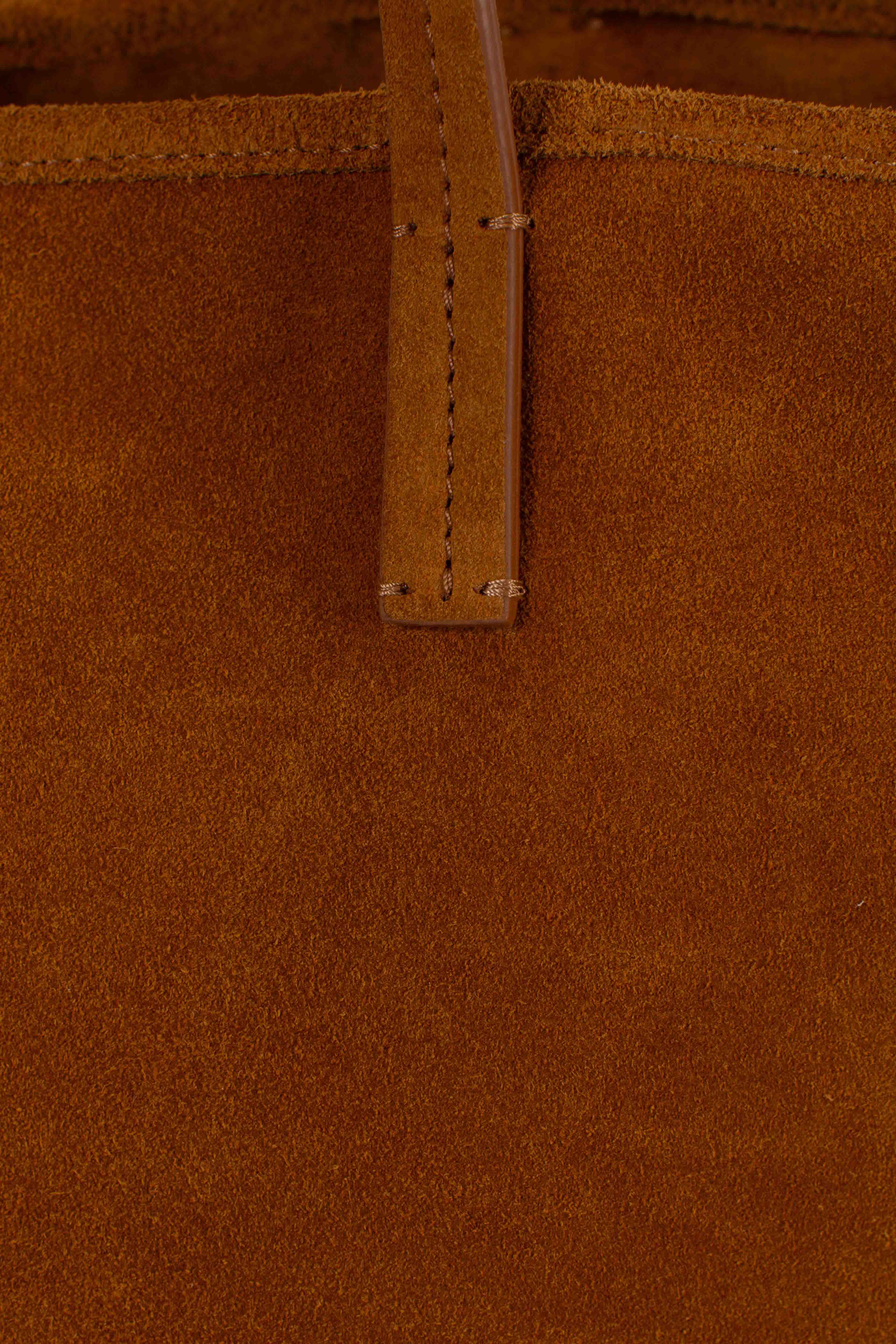 City bag suede camel