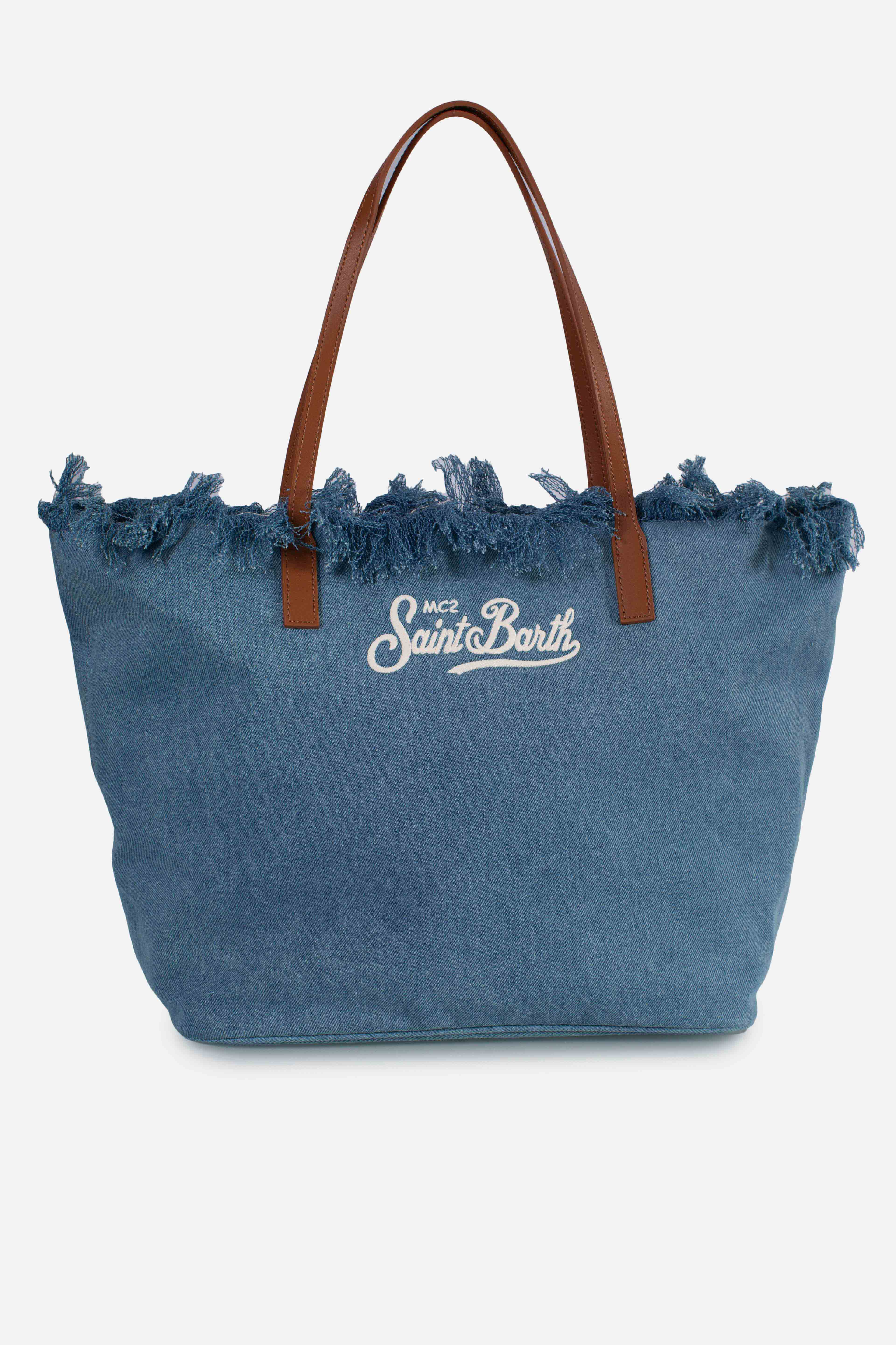 City bag fringe denim