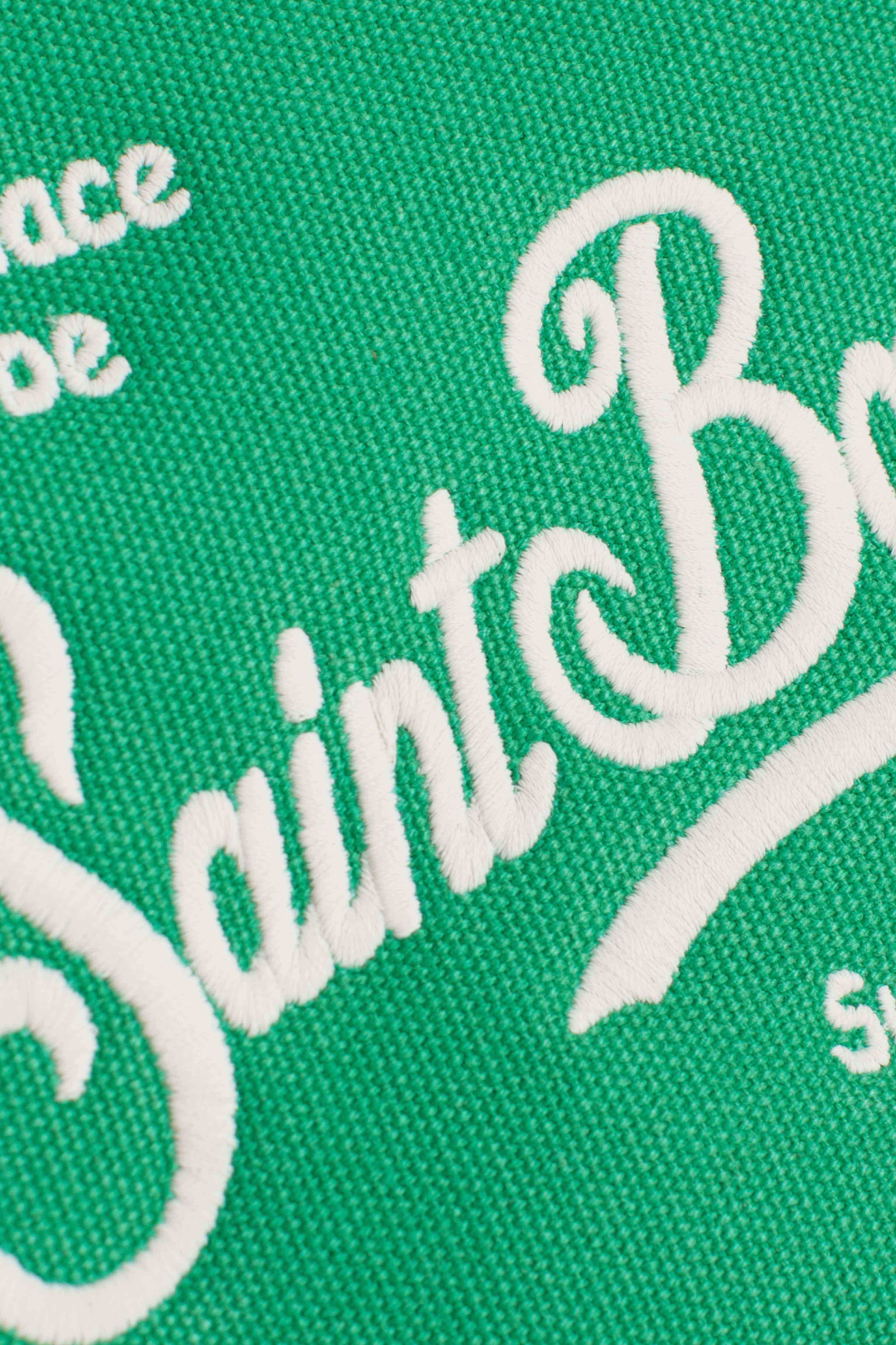 Pochette Aline in canvas green