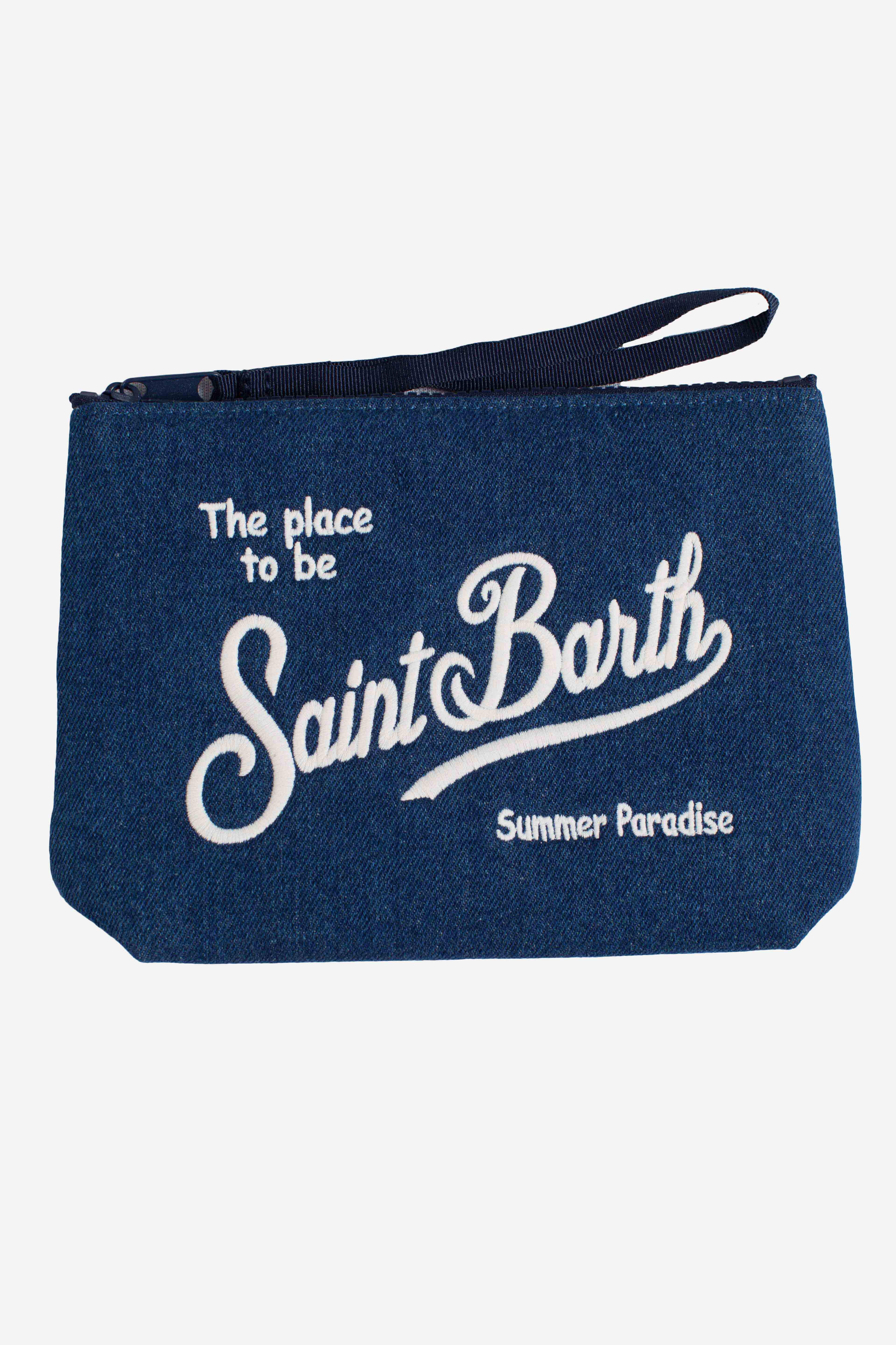 Pochette Aline in denim blue