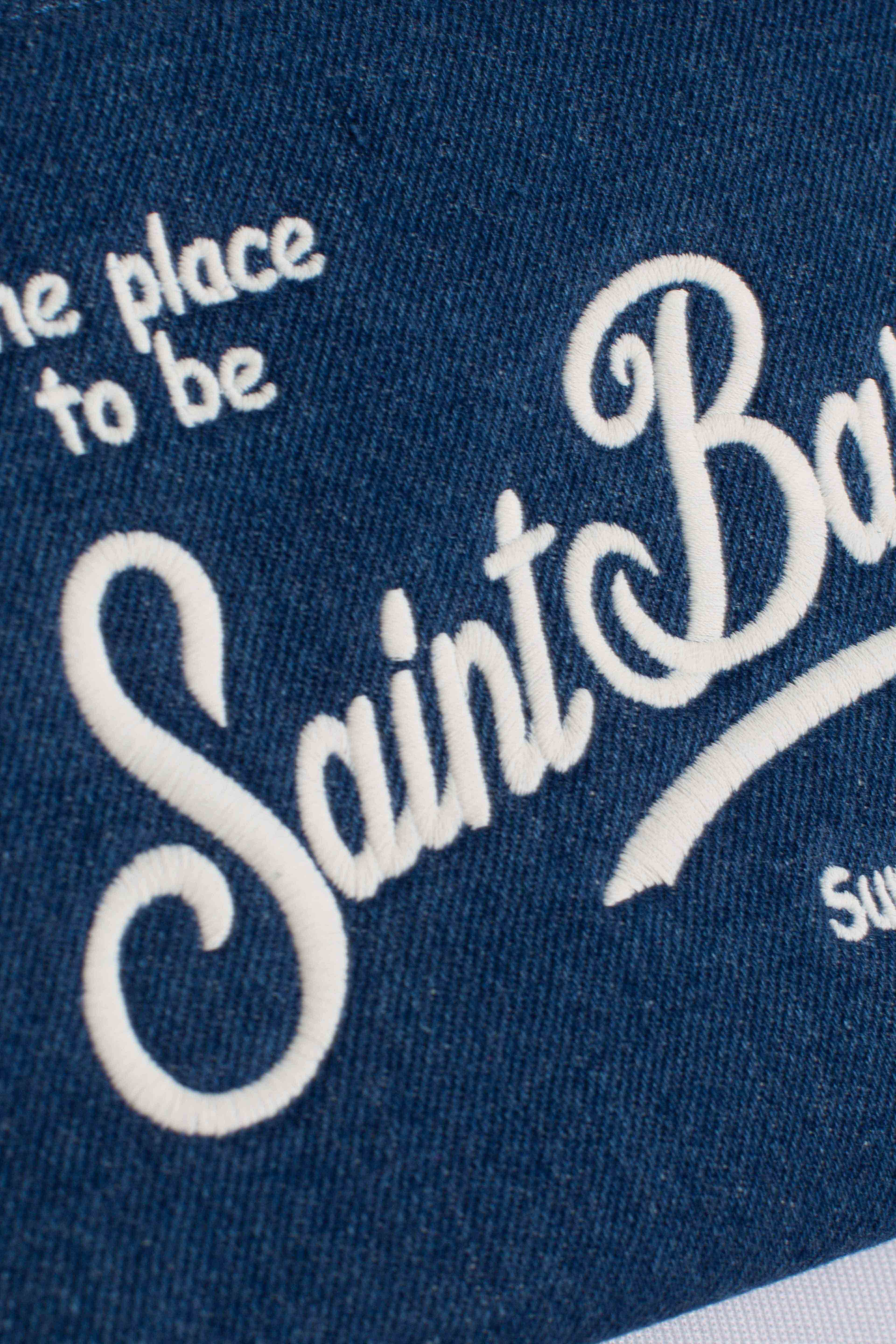 Pochette Aline in denim blue