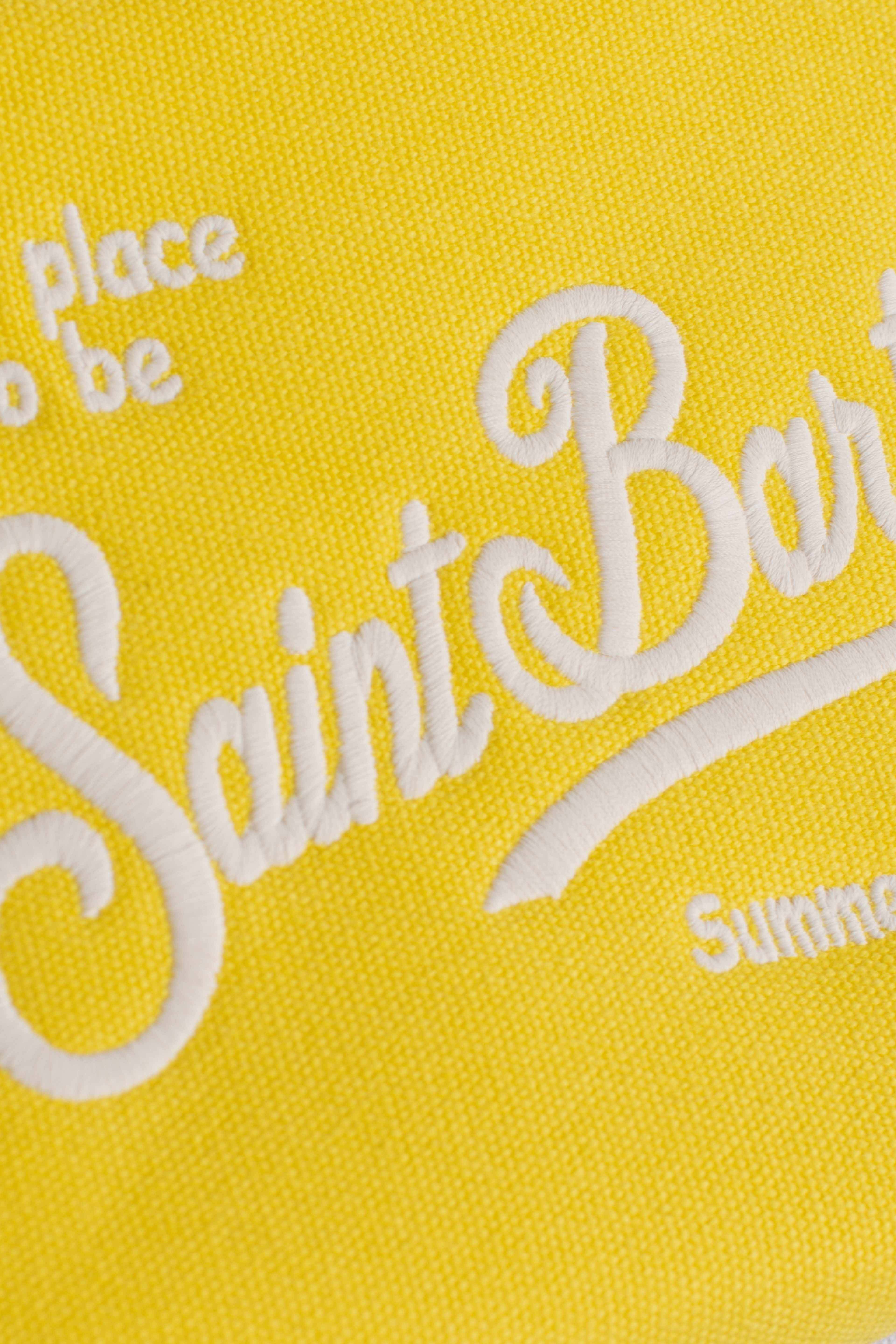 Pochette Aline in canvas yellow