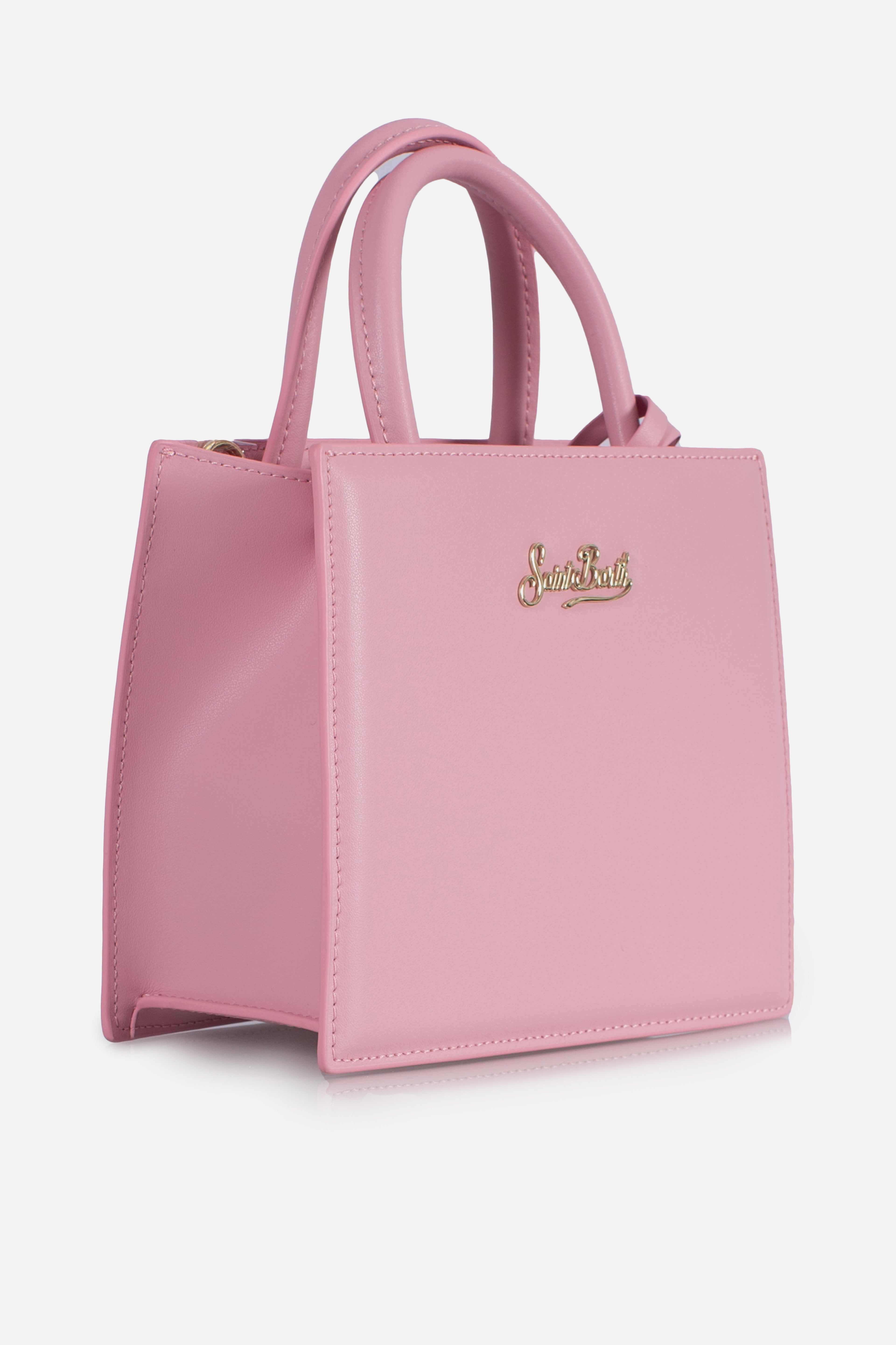 Shop bag mini leather pink