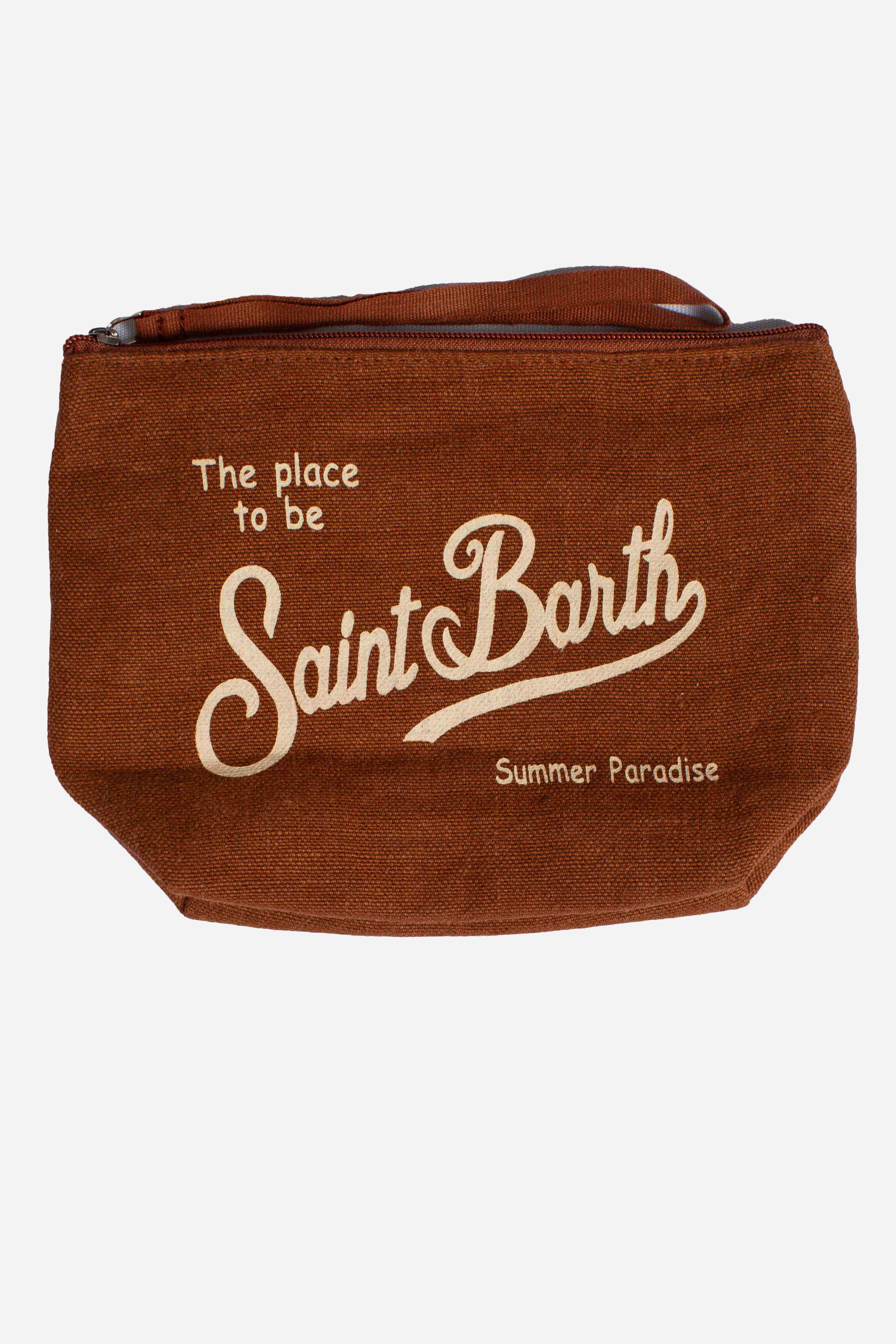 Pochette Aline in lino brown