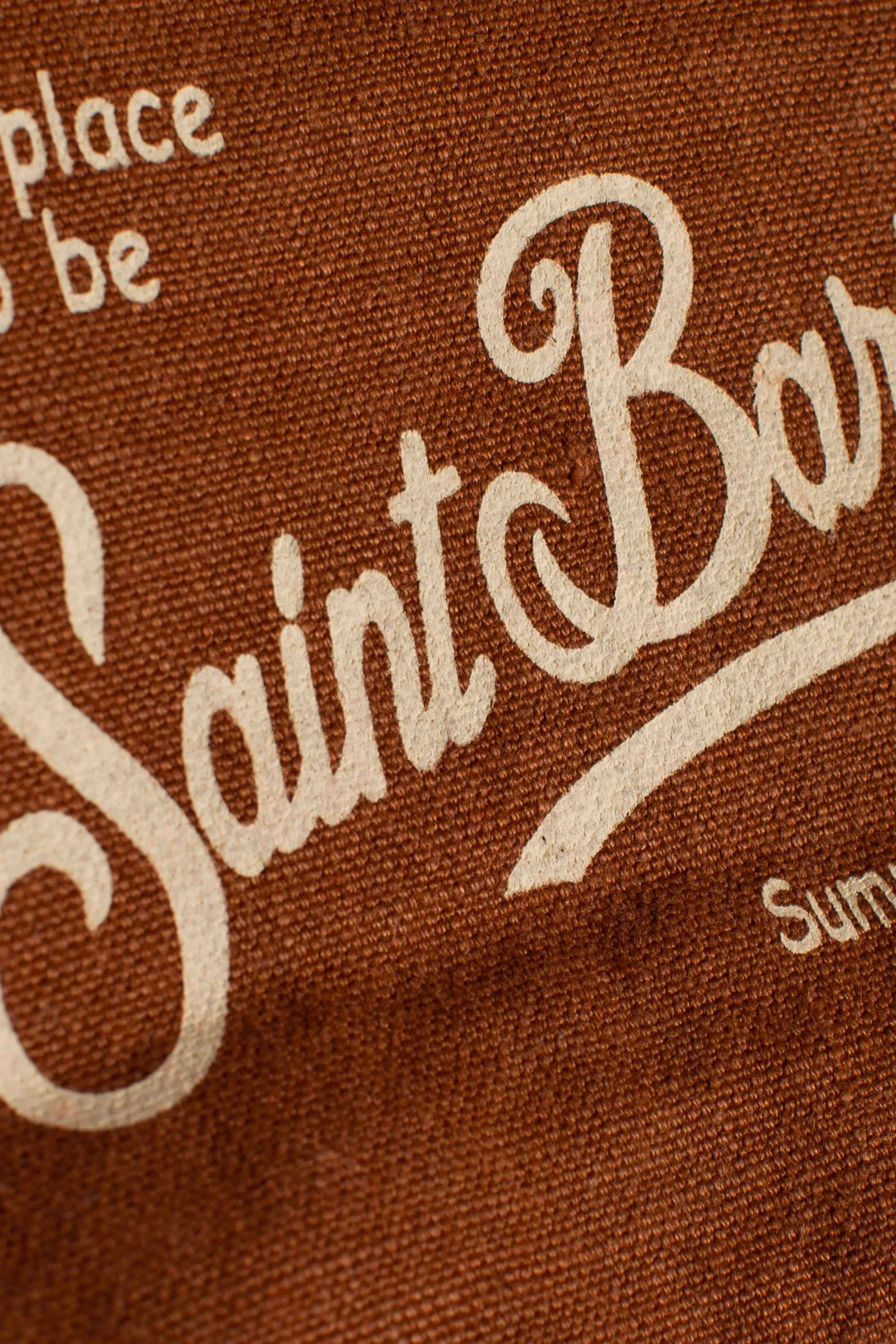 Pochette Aline in lino brown