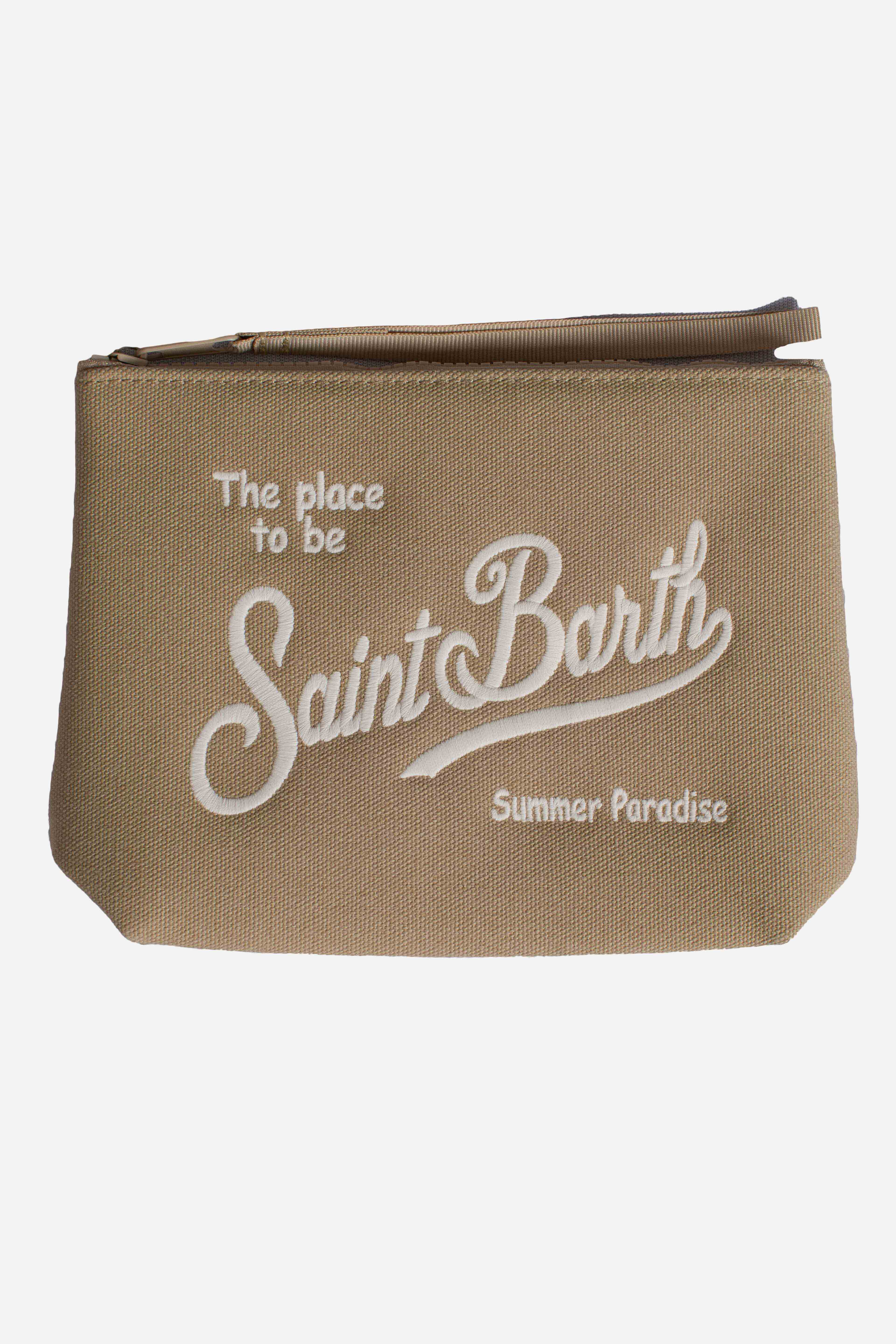 Pochette Aline in canvas beige