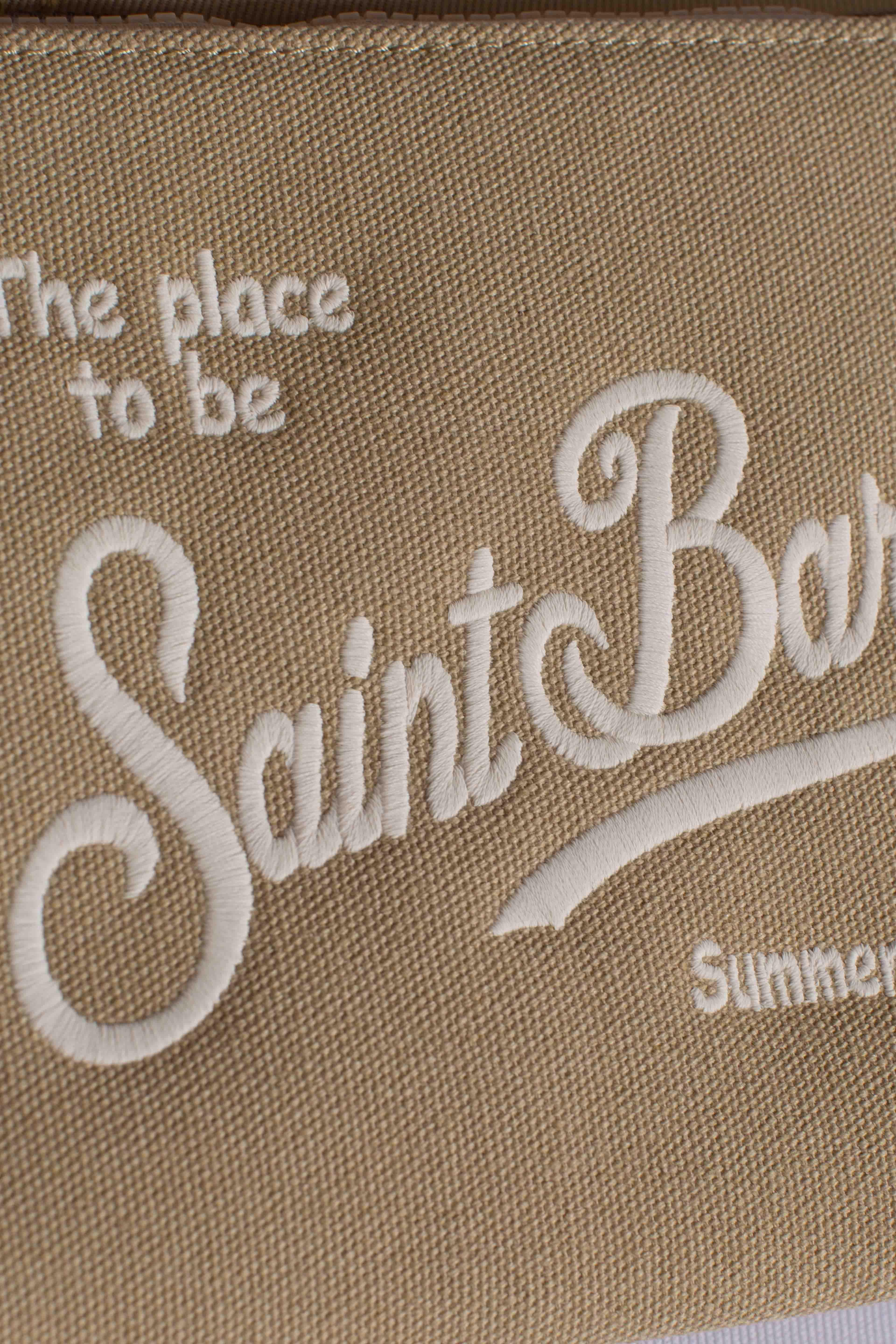 Pochette Aline in canvas beige