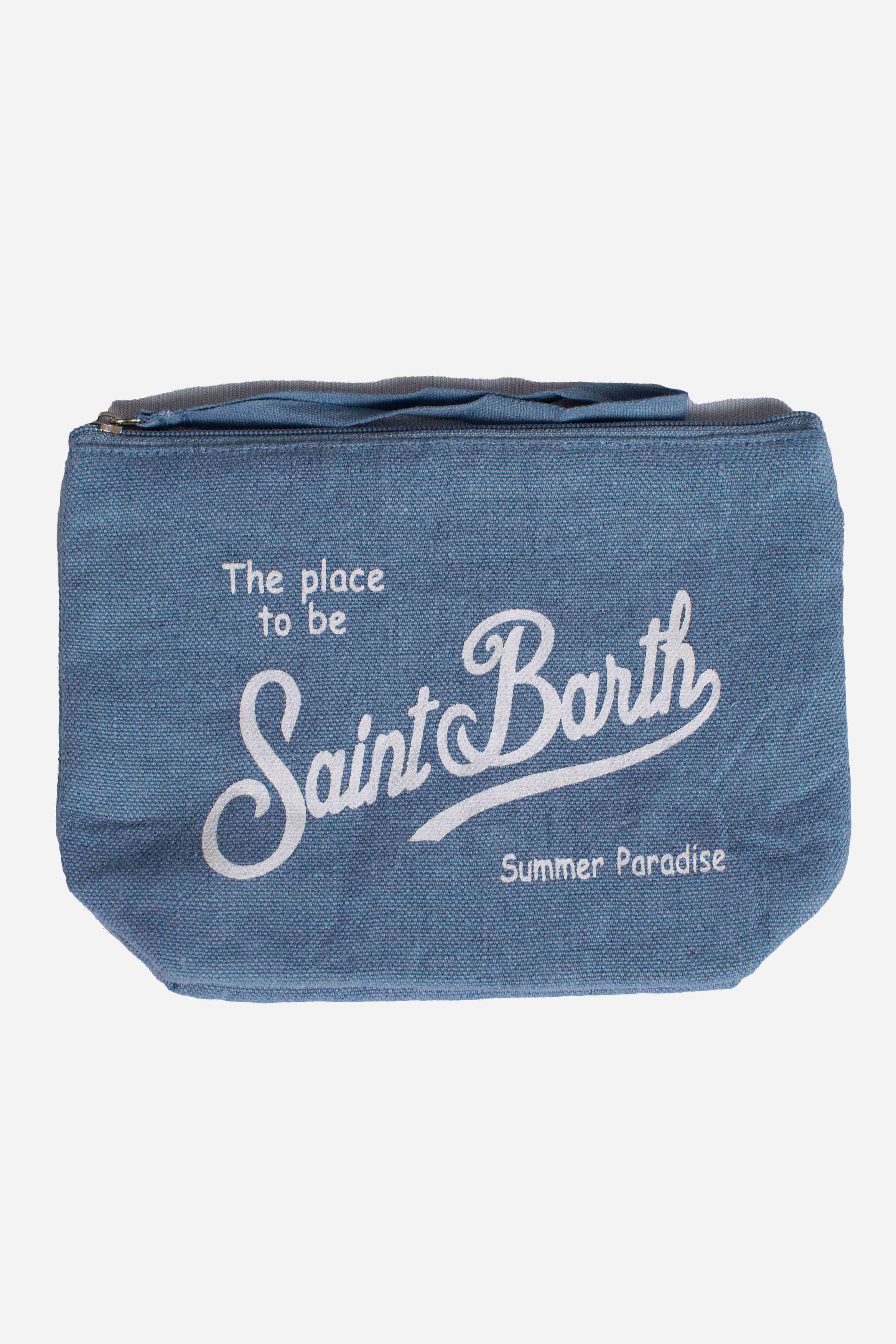 Pochette Aline in lino denim