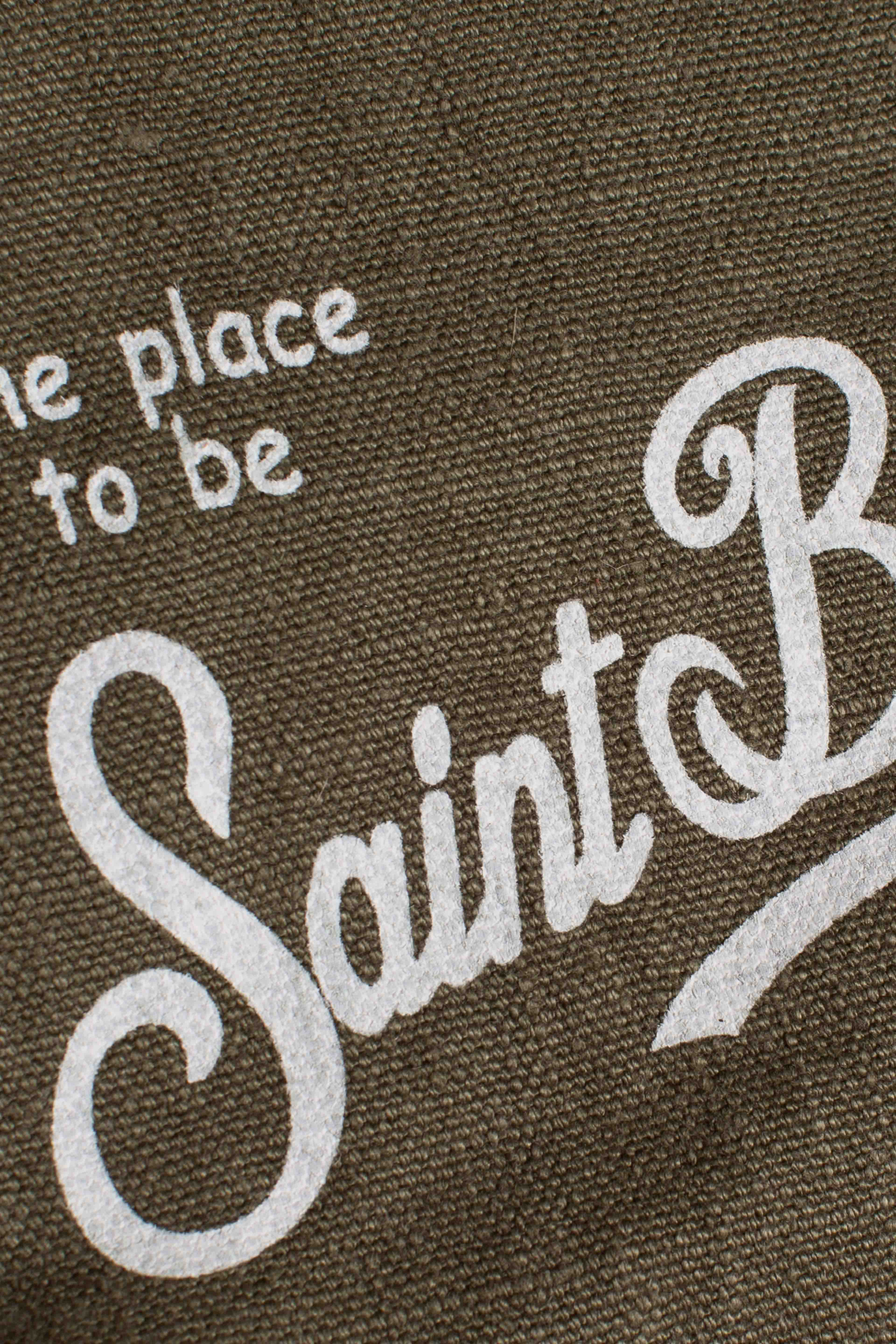 Pochette Aline in lino military