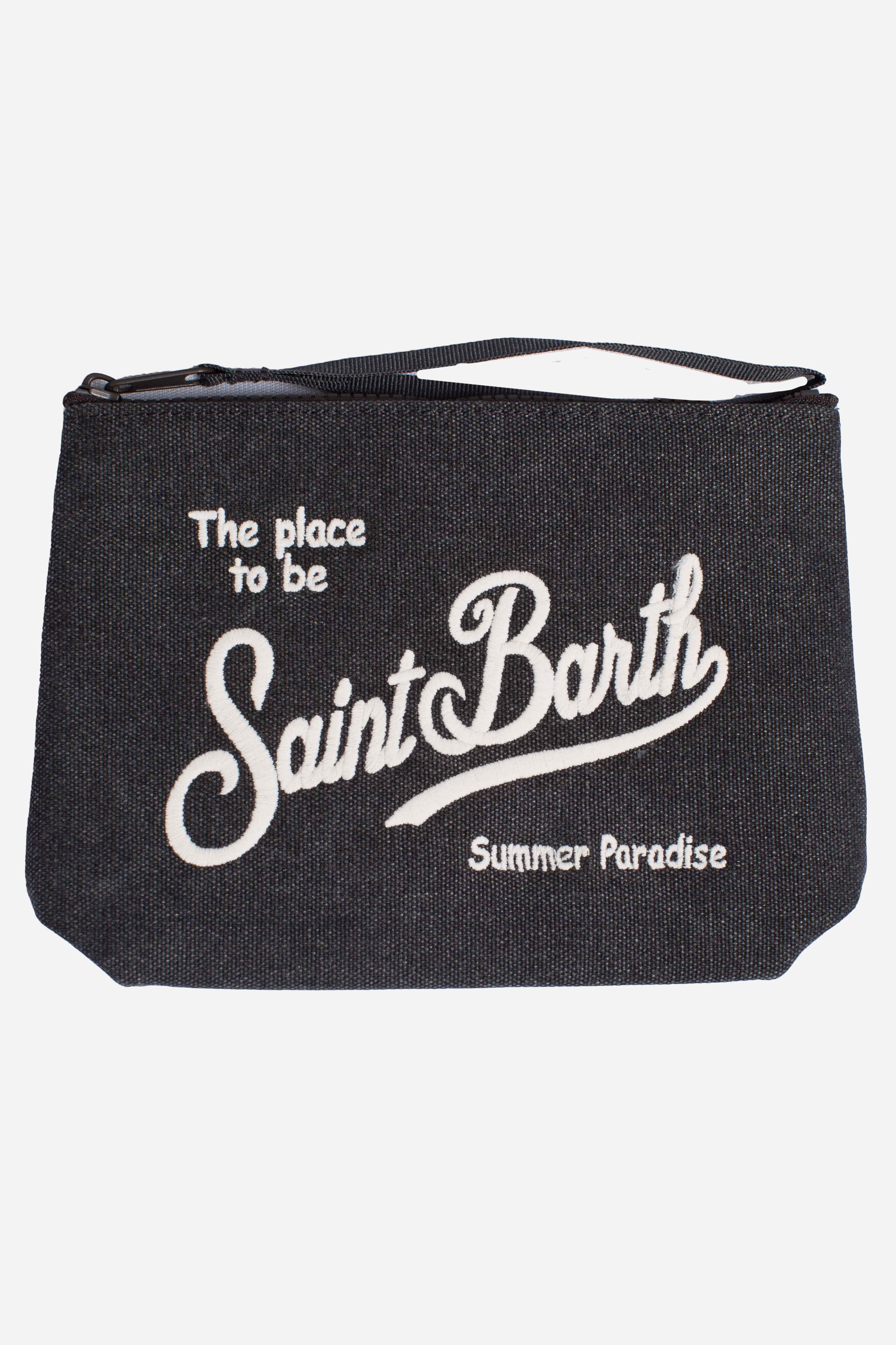 Pochette Aline in canvas black