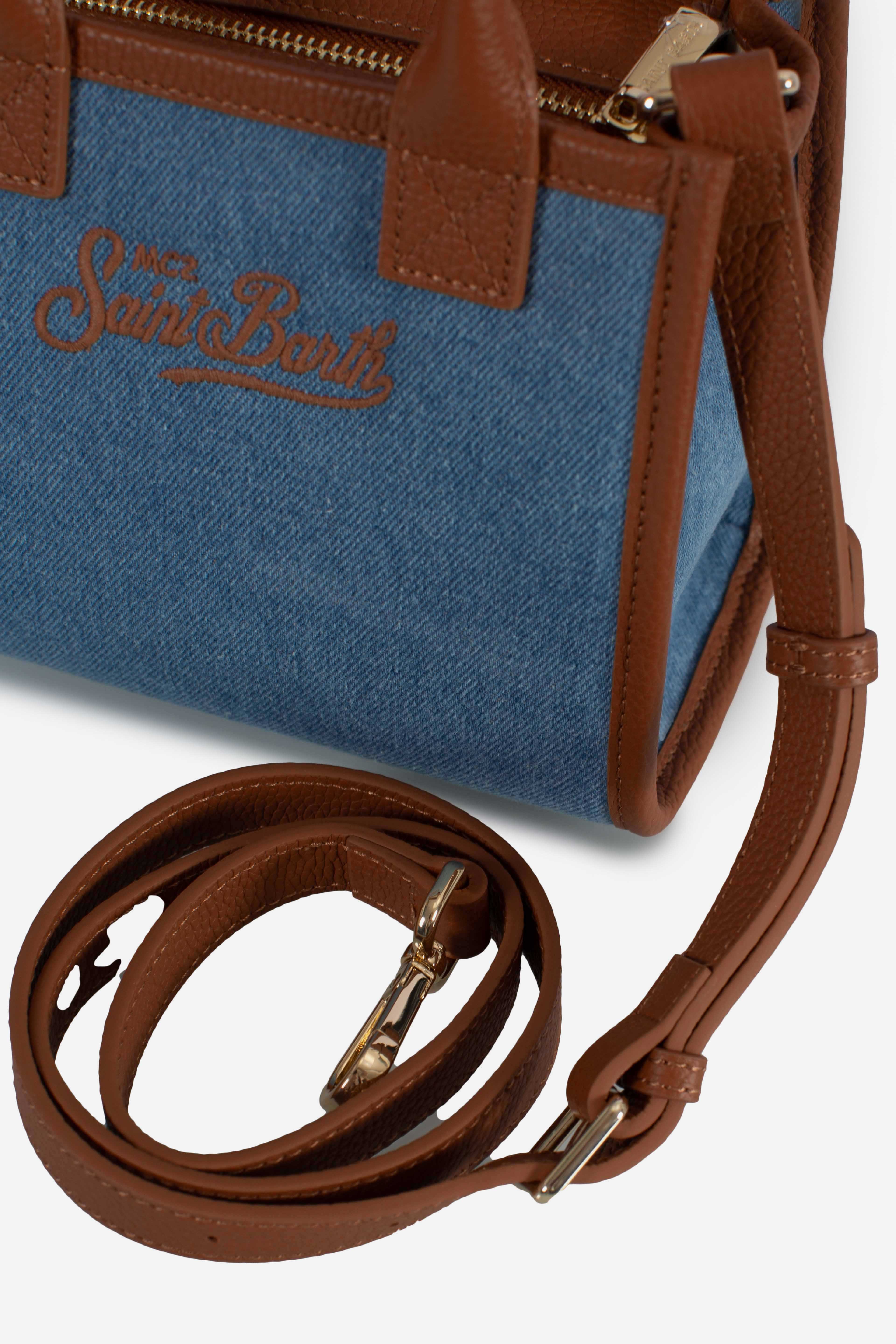 Borsa vanity bag mini denim grain