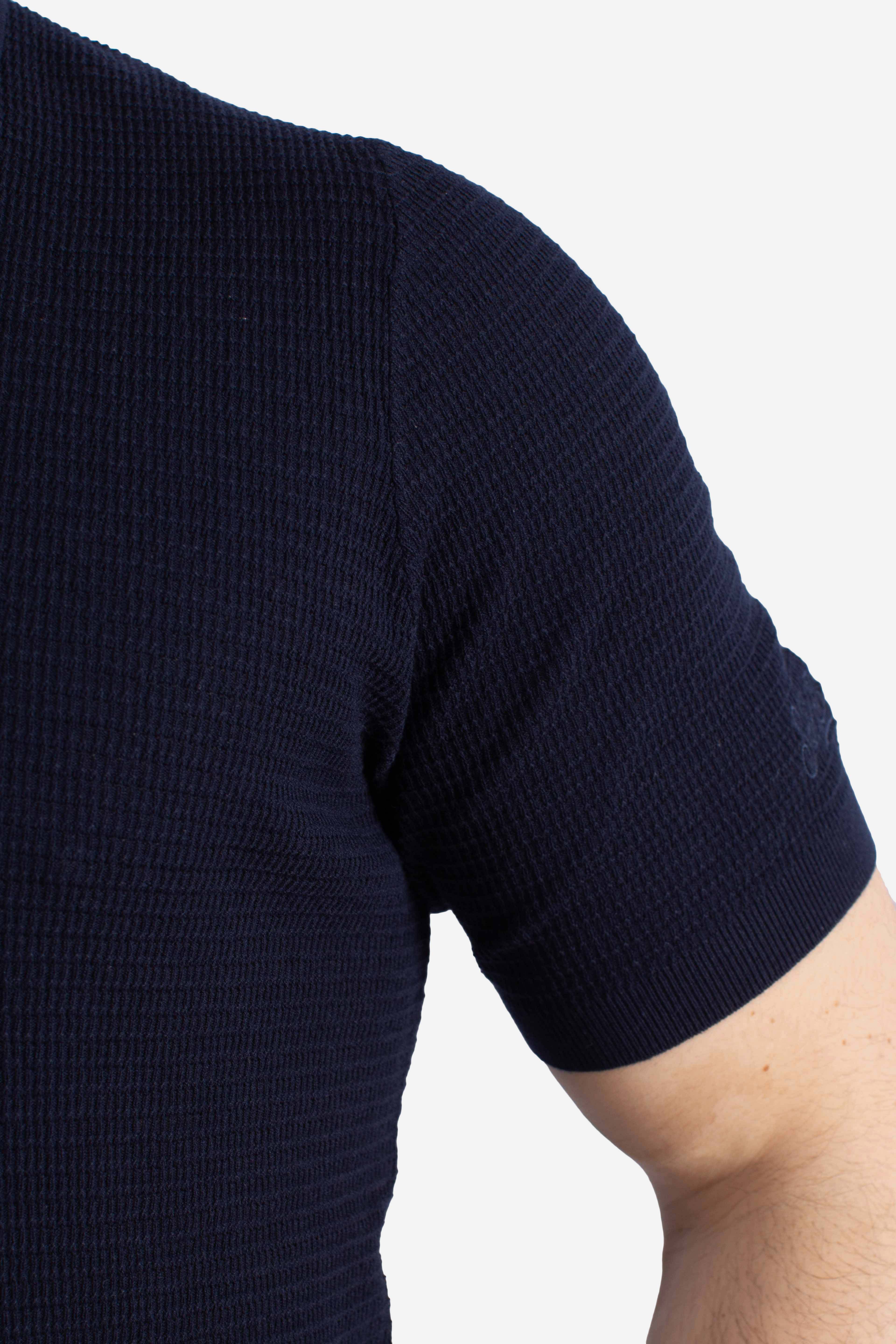 Polo Sloan waffle cotton blue navy