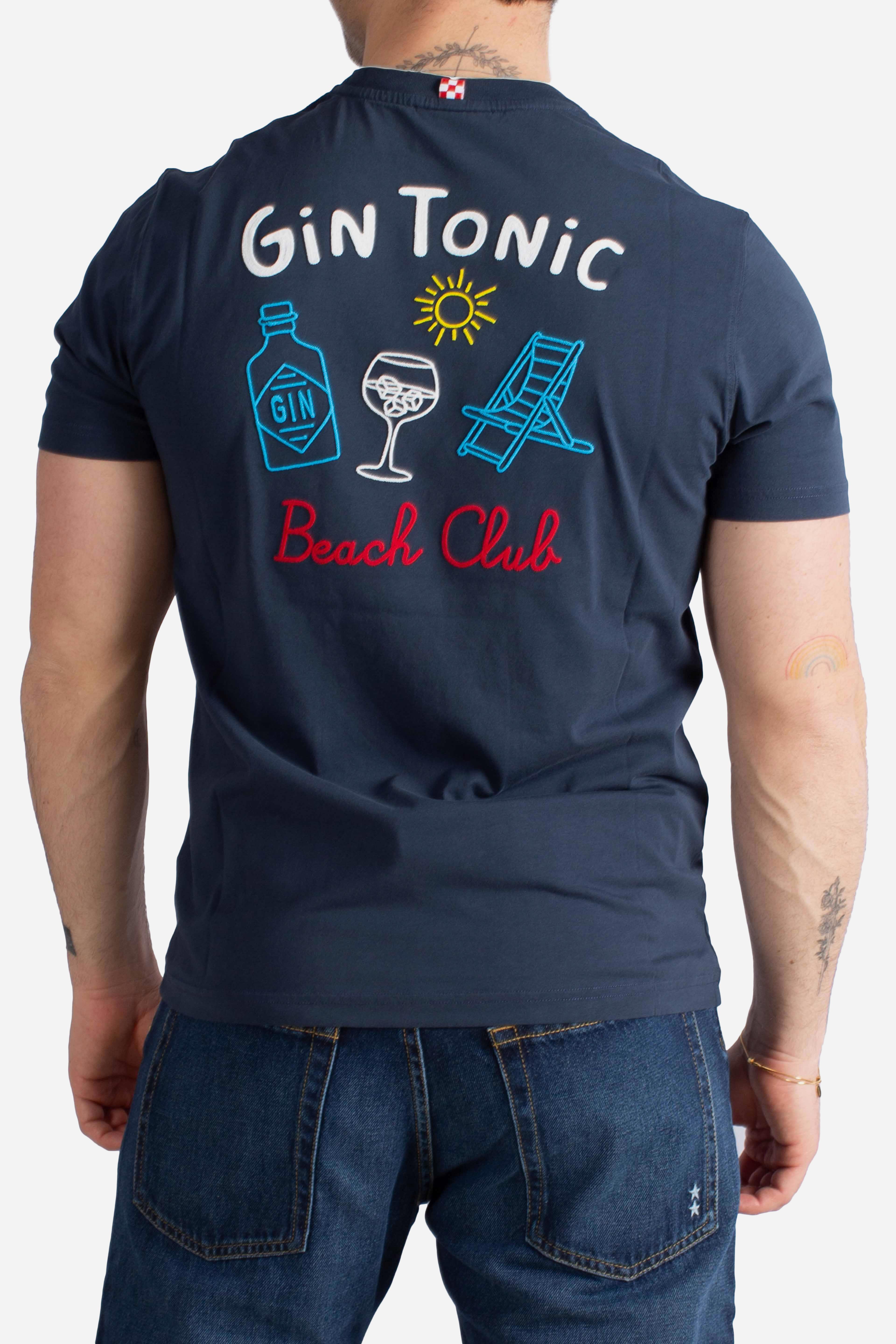 T-shirt Portland gin tonic summer blu