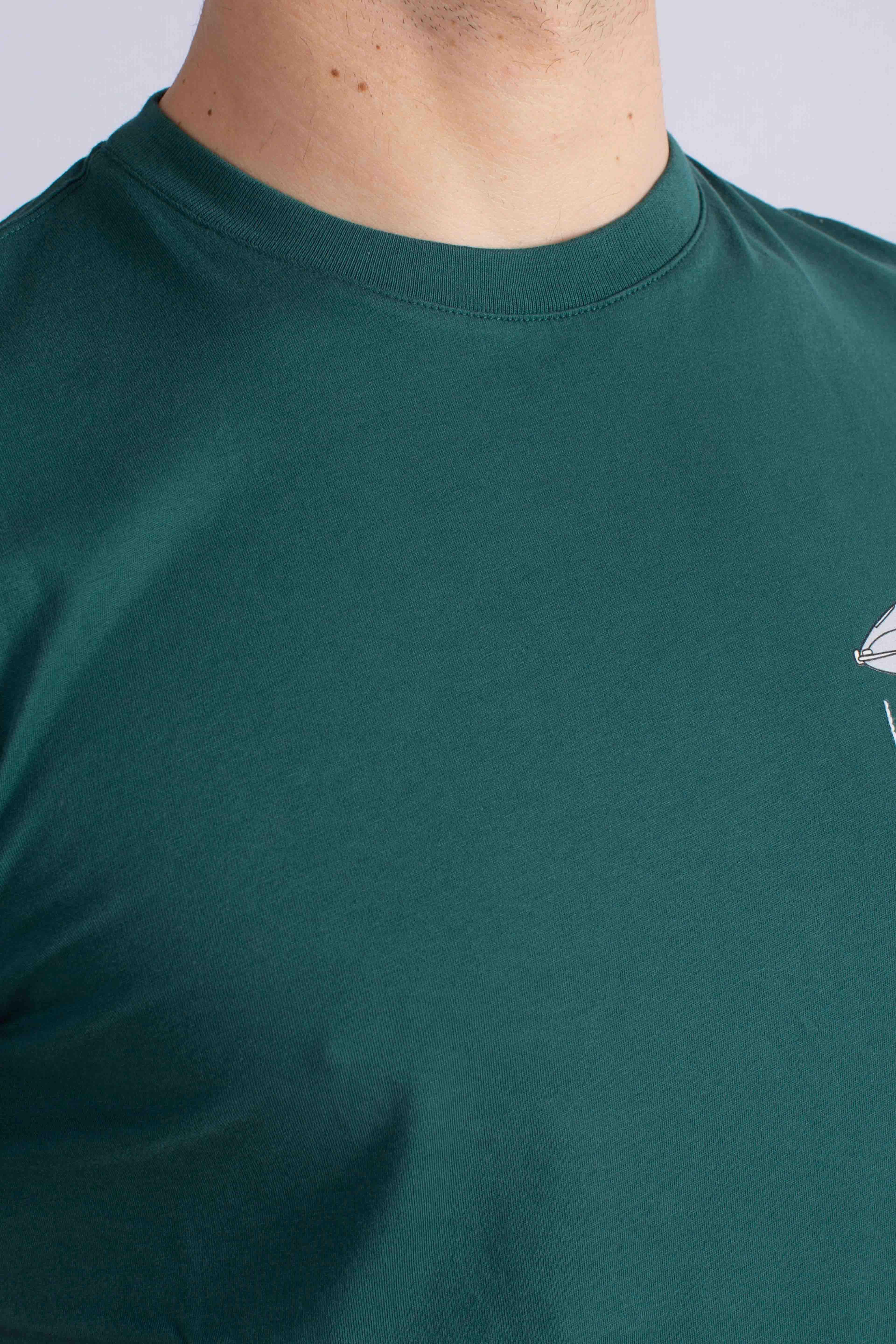 T-shirt Portofino long car green