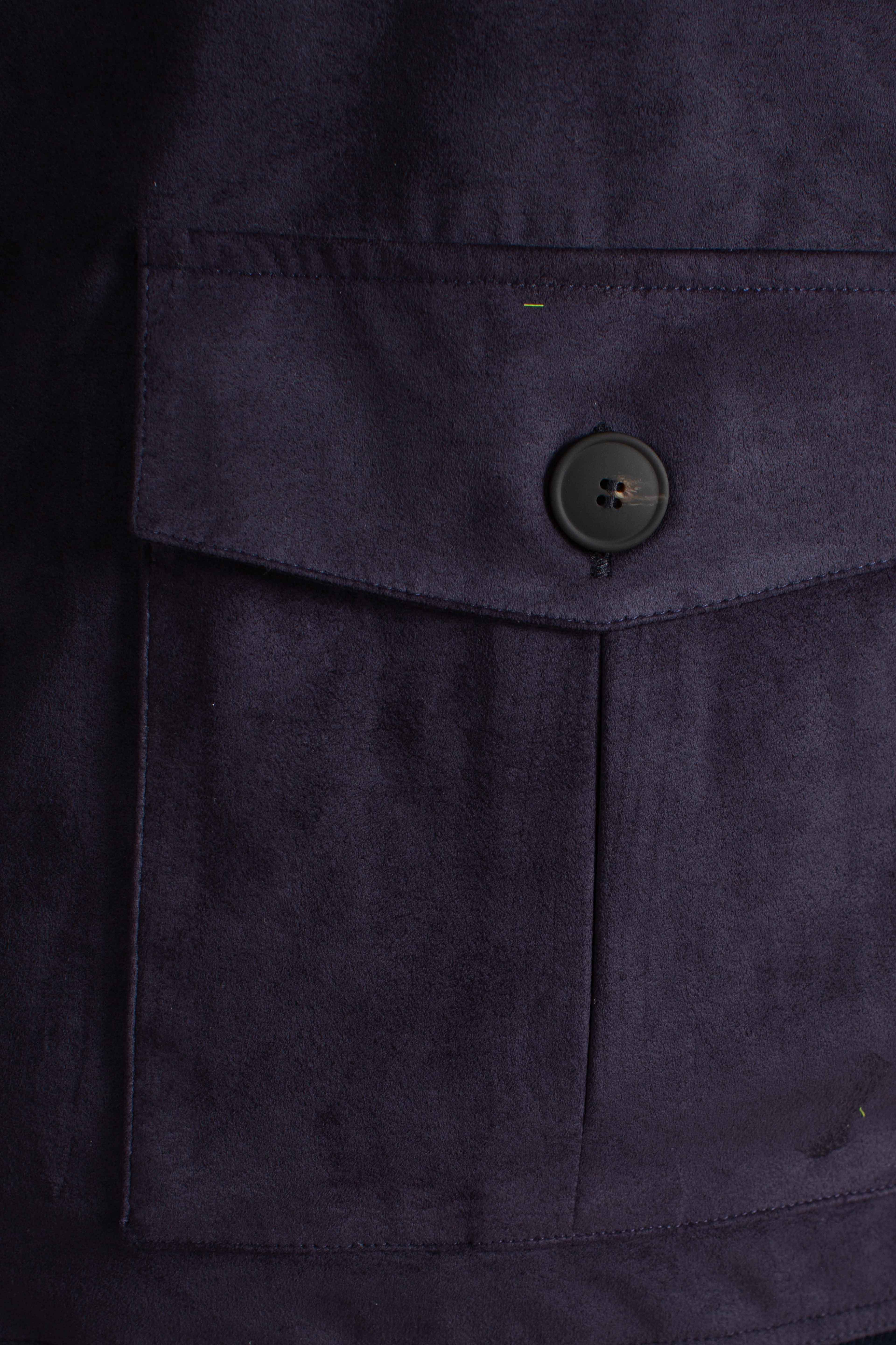 Giubbino Gran Sasso in alcantara blu