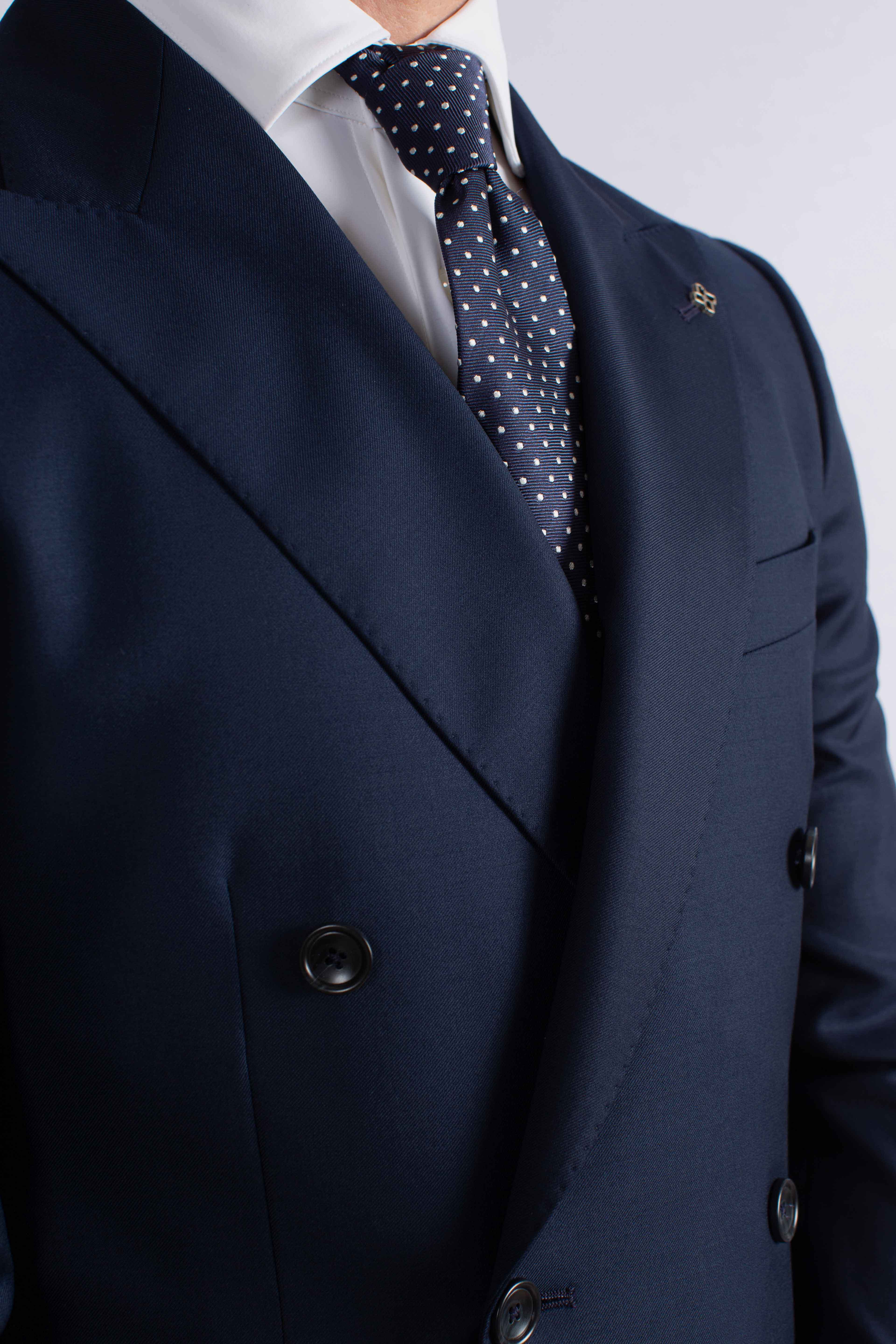 Abito Bruce Tagliatore doppiopetto blu navy