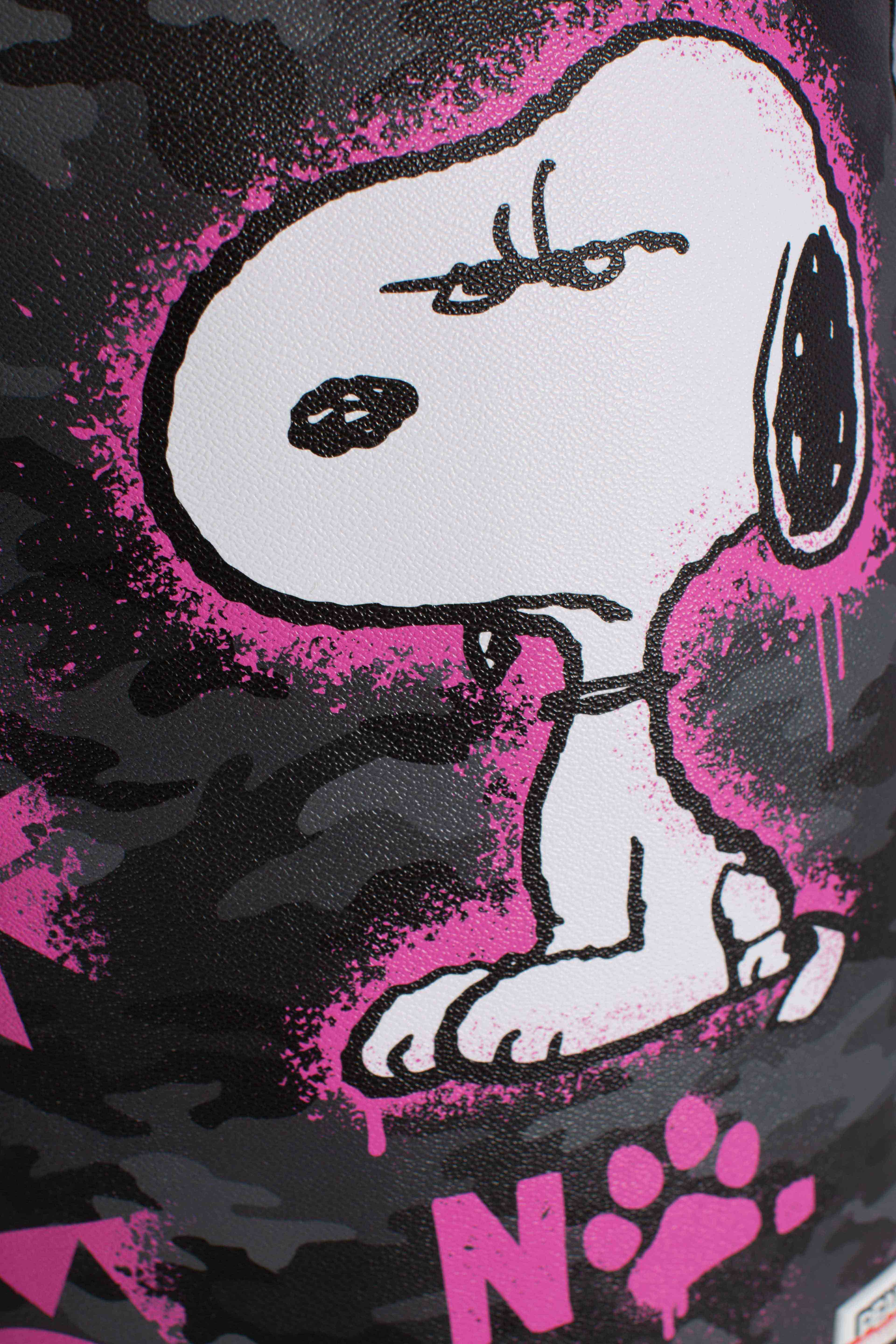 Zaino peanuts Snoopy pink stencil dlxsv