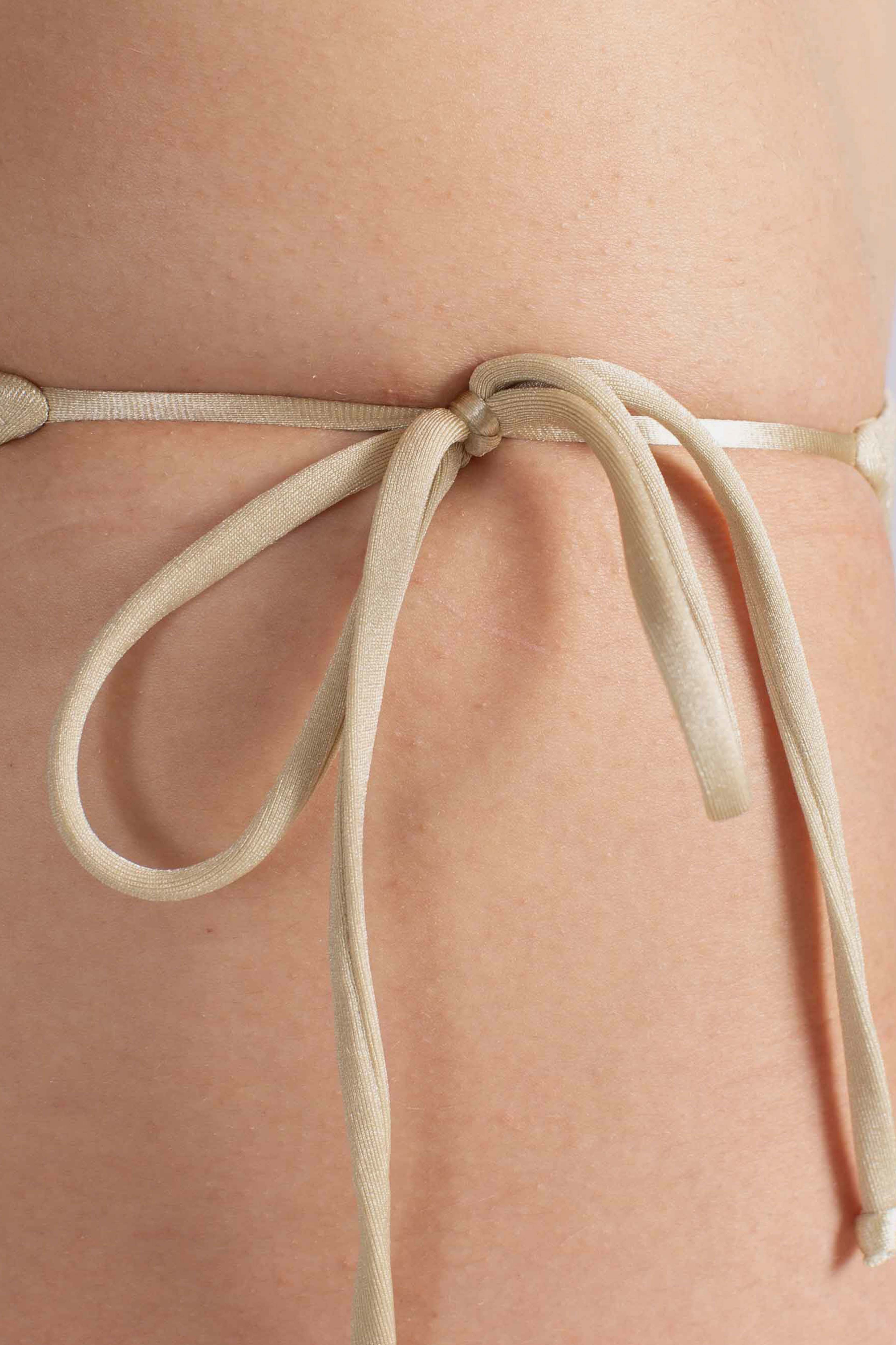 Slip bikini Marielle a vita media gold