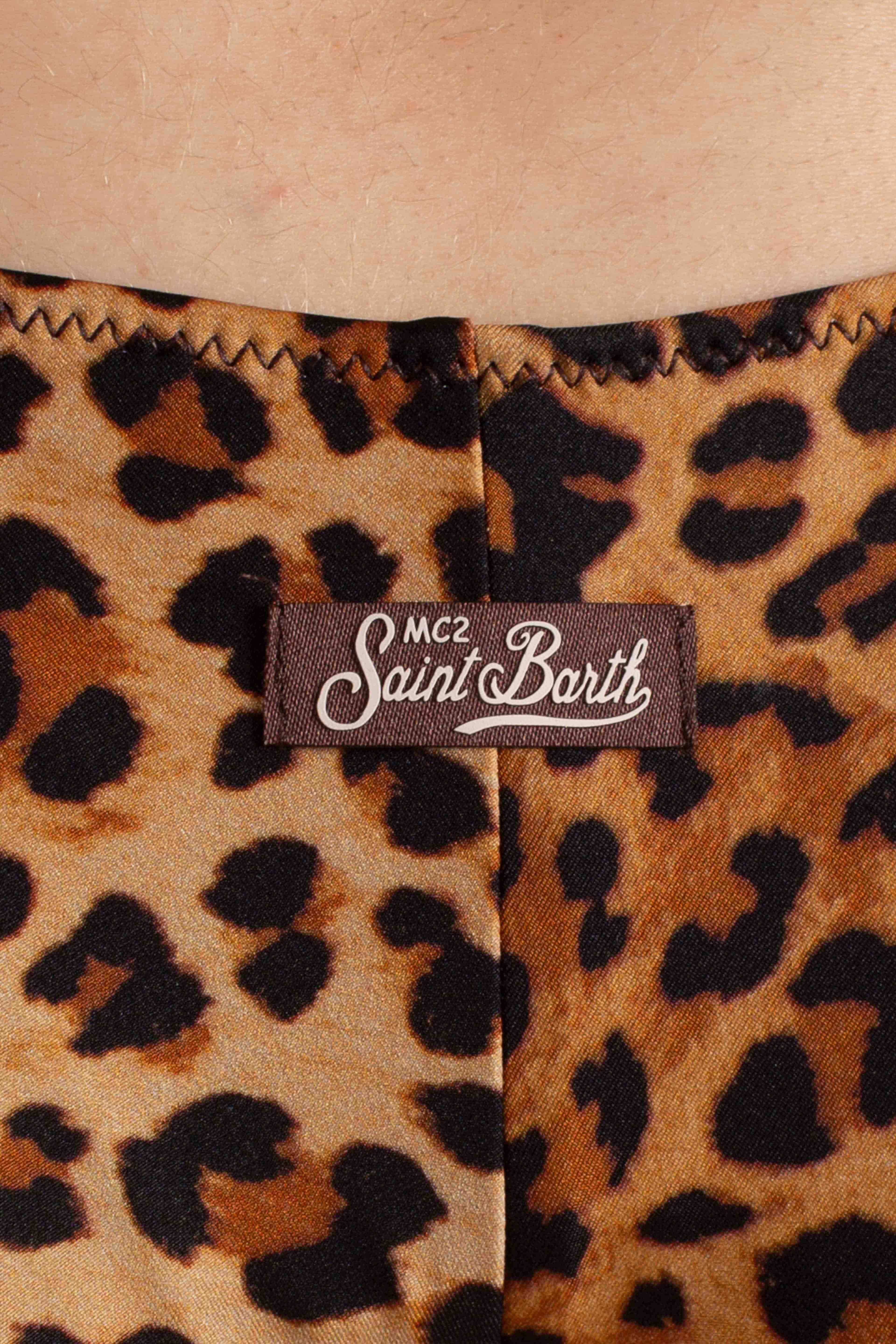 Marielle slip mare classico con stampa animalier