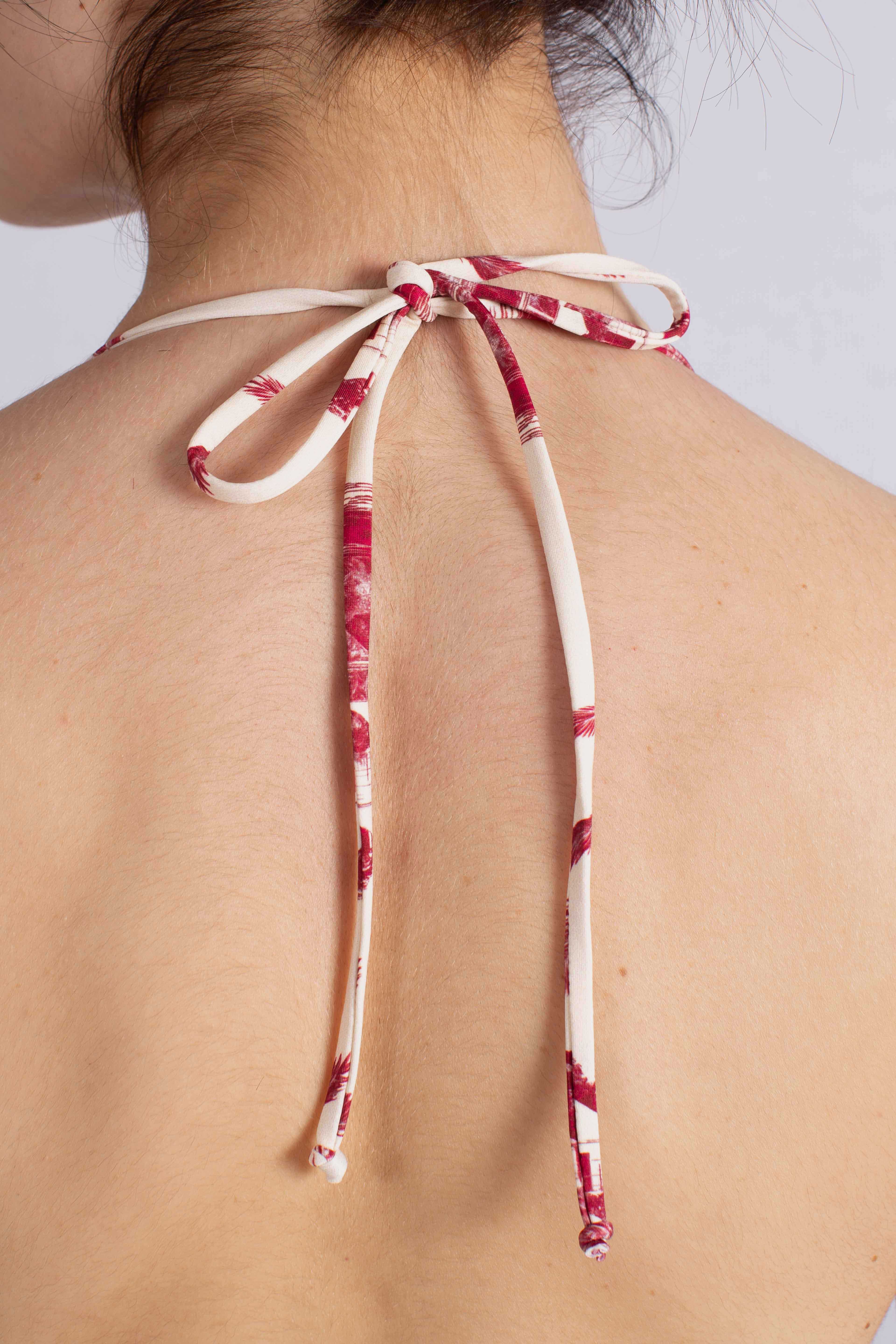 Leah top bikini triangolo con stampa ST BARTH JOUY