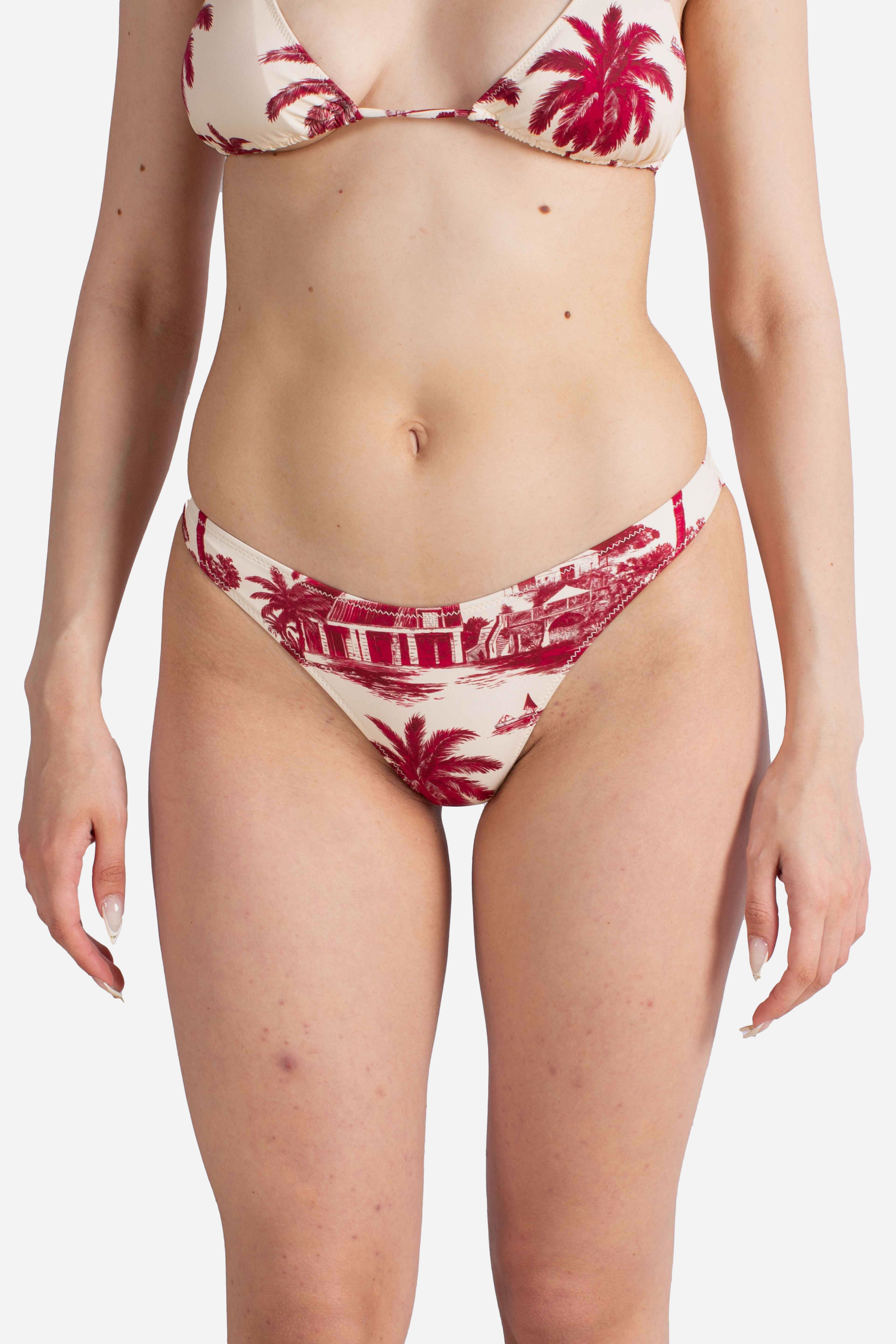Naomi slip mare cheeky con stampa ST BARTH JOUY