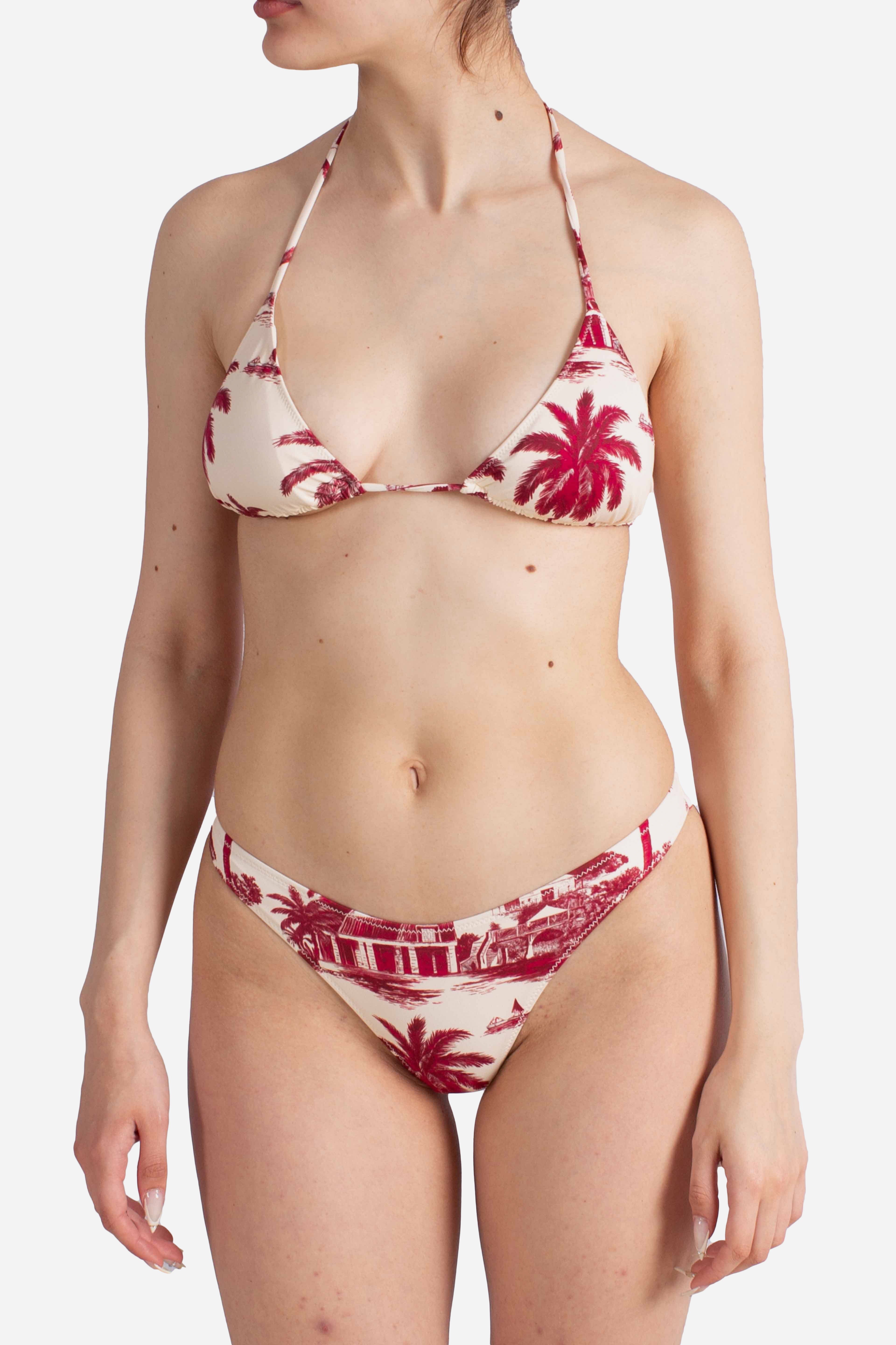 Naomi slip mare cheeky con stampa ST BARTH JOUY