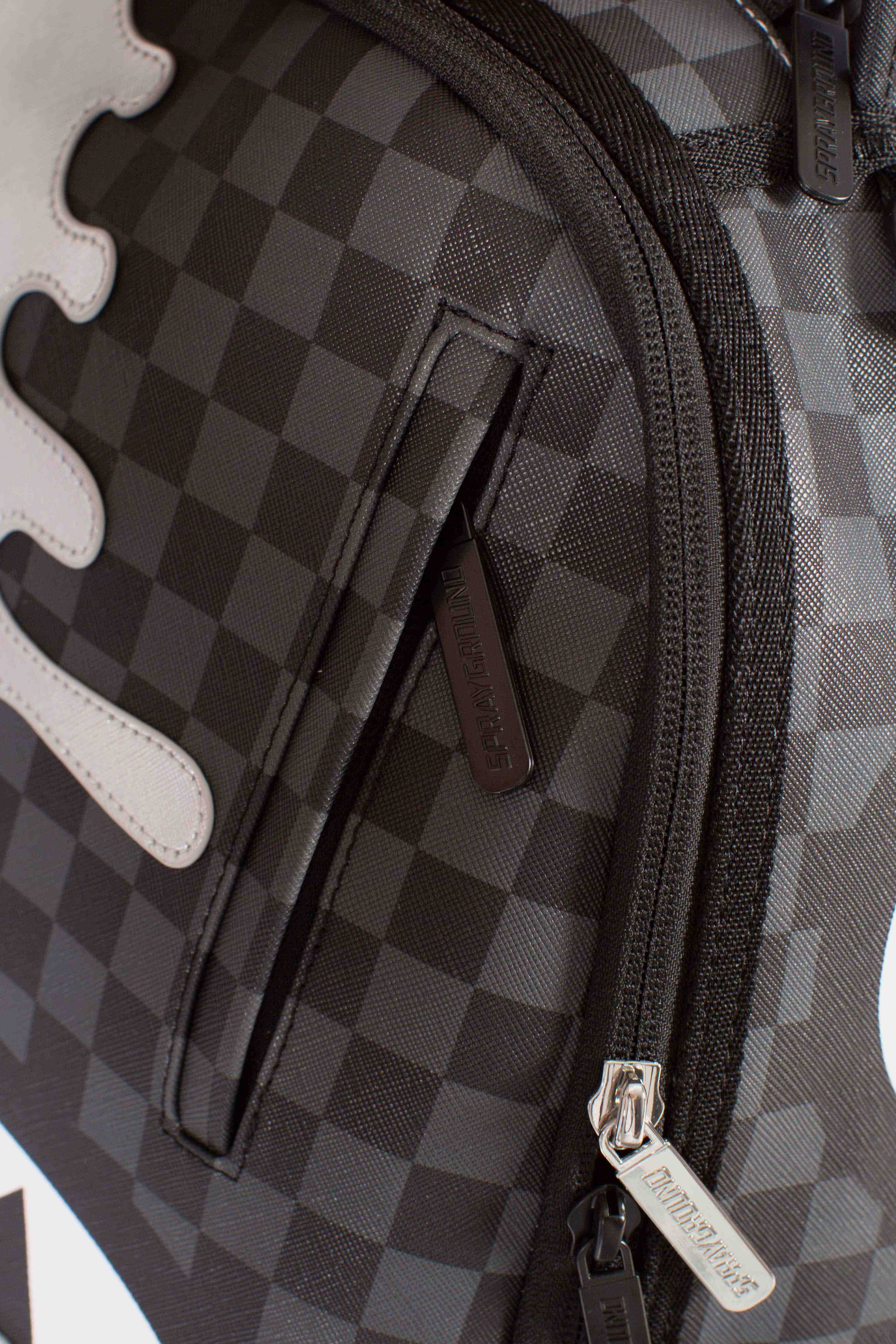 ZAINO SILVER SIDE DRIP BLACK CHECK DLXSV BACKPACK